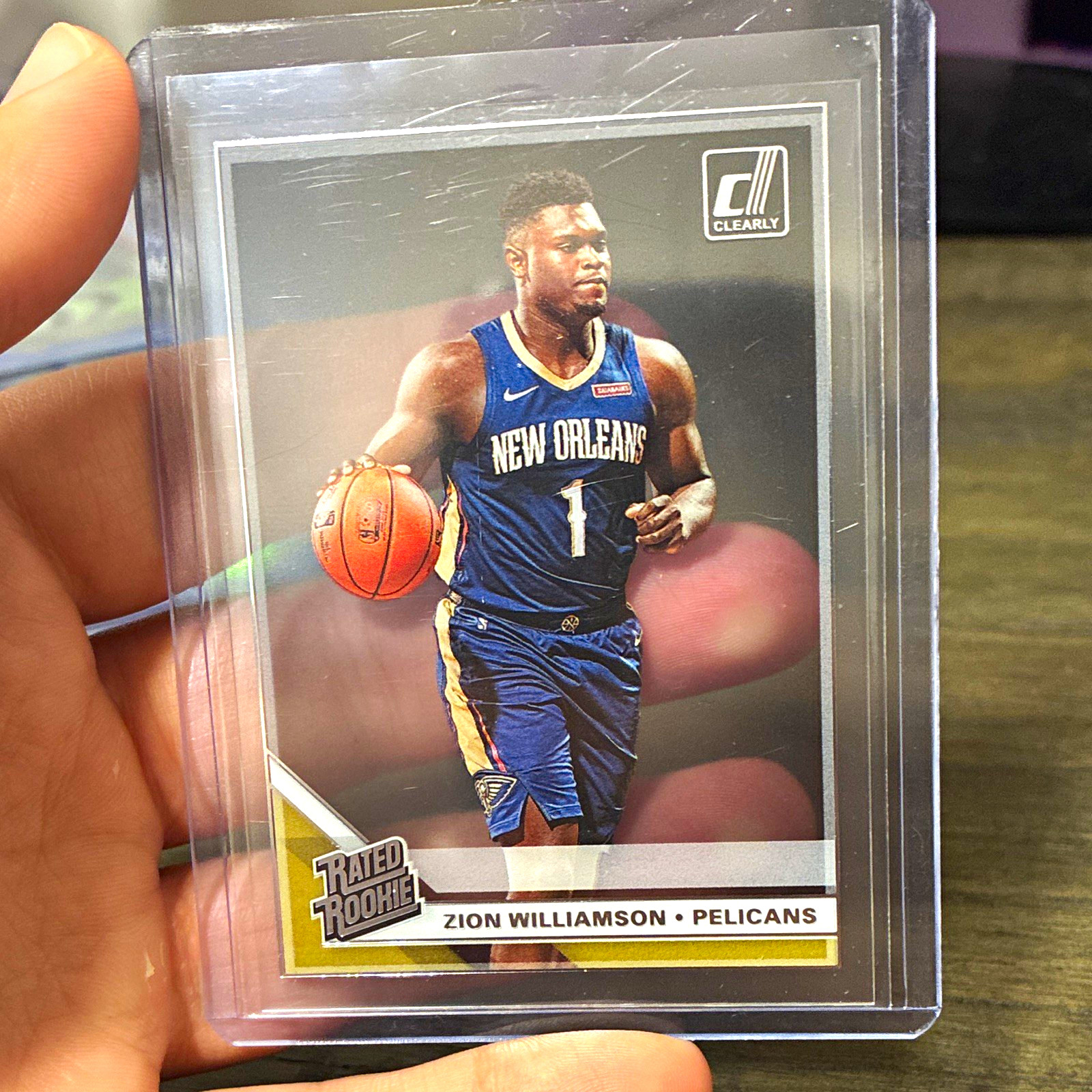 Panini 2019-20 Clearly Donruss Rated Rookie Zion Williamson RC #51 Pelicans Panini 2019-20 Clearly Donruss Rated Rookie Zion Williamson RC #51 Pelicans