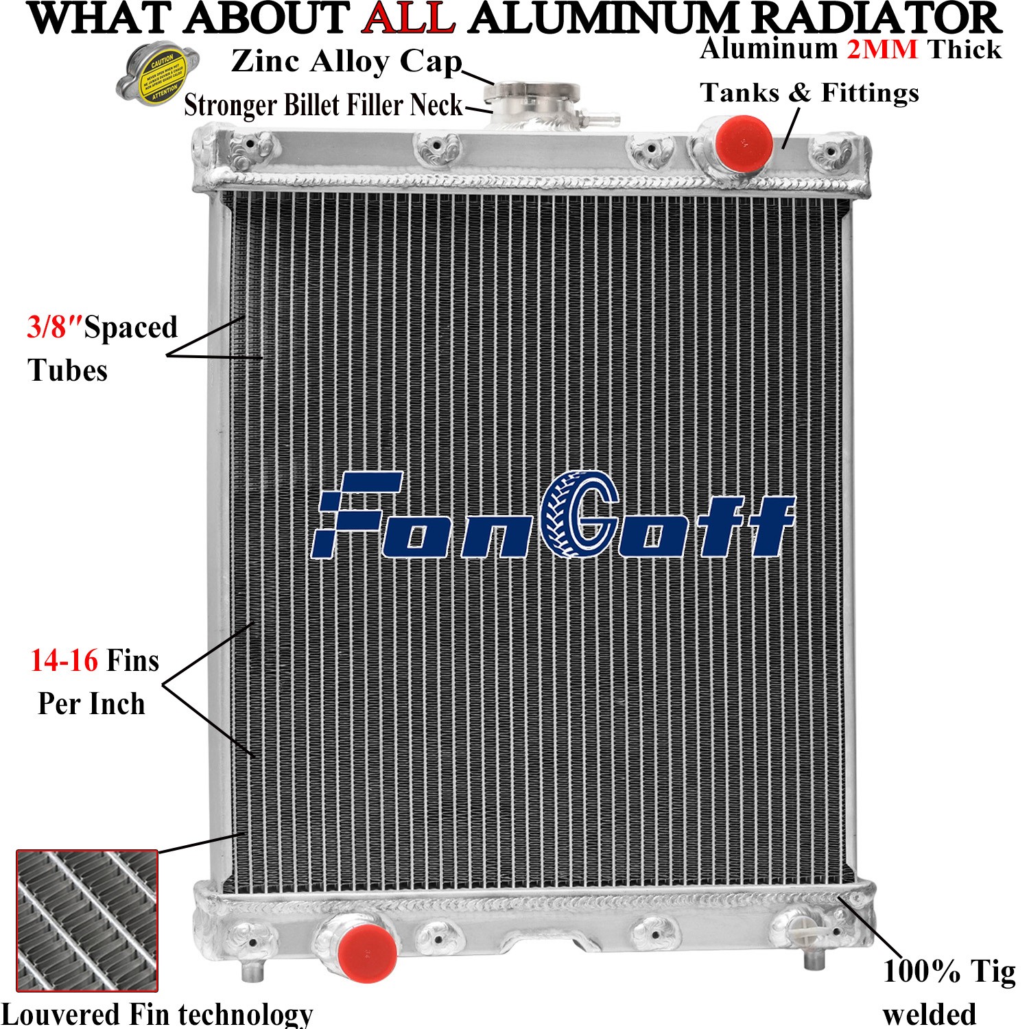 LVA12637 3Row Radiator Fit John Deere 4120/ 4520 4720 CT315,312GR 313 314G 315
