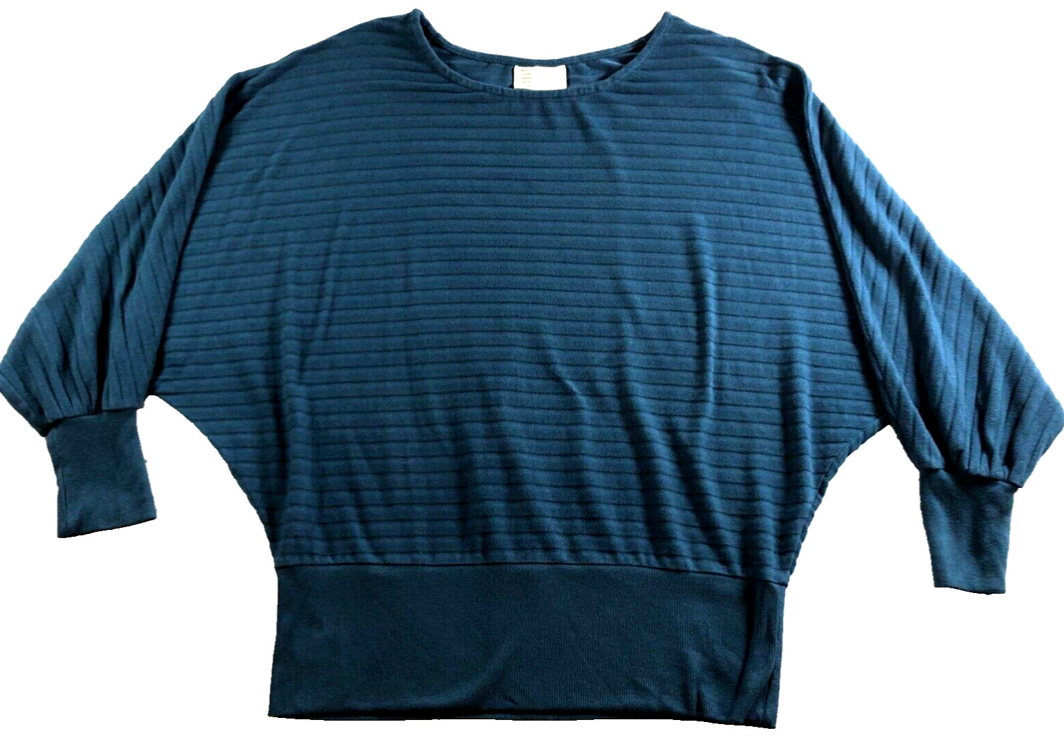 Anthropologie Saturday Sunday Womens Sweater Sz S Blue Striped 3/4 Sleeves