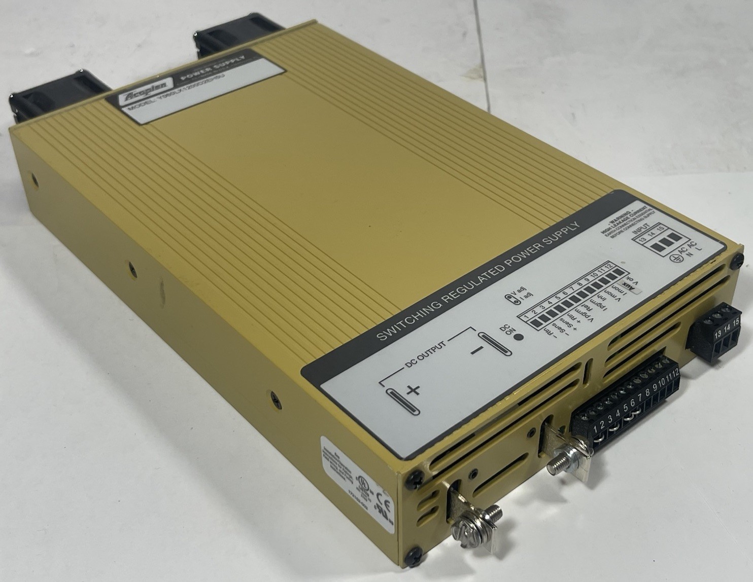 NEW Acopian Y060LX1200D2EH5U 0-60VDC 12A 720W Industrial Switching Power Supply NEW Acopian Y060LX1200D2EH5U 0-60VDC 12A 720W Industrial Switching Power Supply