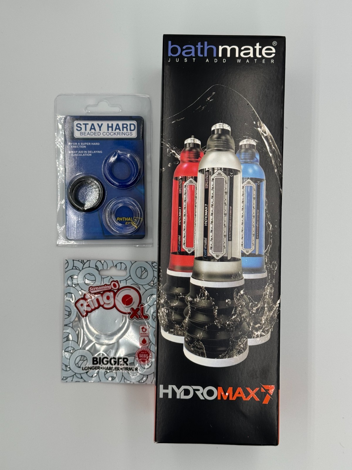 BRAND NEW HYDROMAX 7 BUNDLE WATER ED PUMP HYDRO7 CLEAR PENIS ENLARGER SHIPS FREE