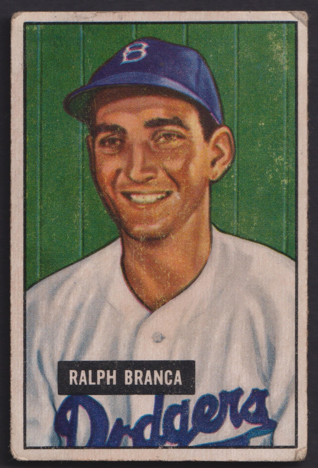 1951 BOWMAN - RALPH BRANCA - BROOKLYN DODGERS - #56