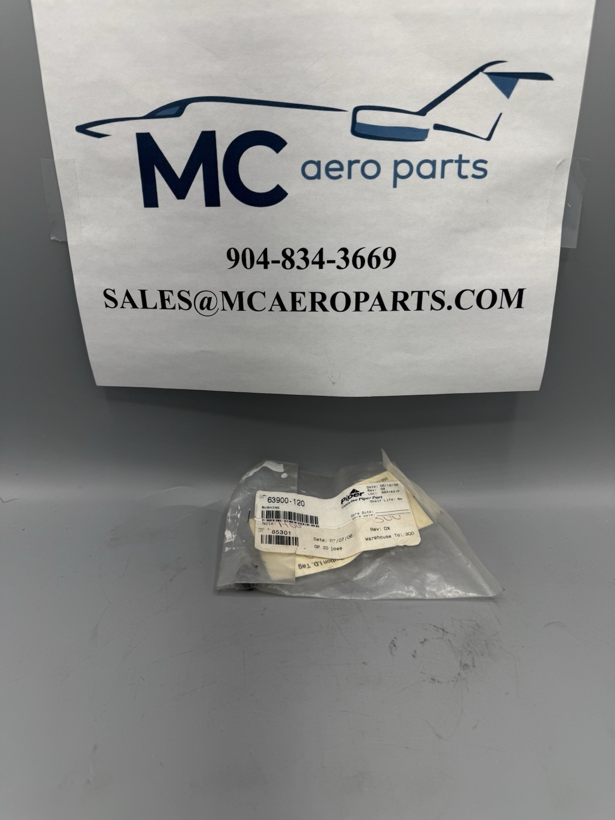 PIPER AIRCRAFT BUSHING PN: 63900-120