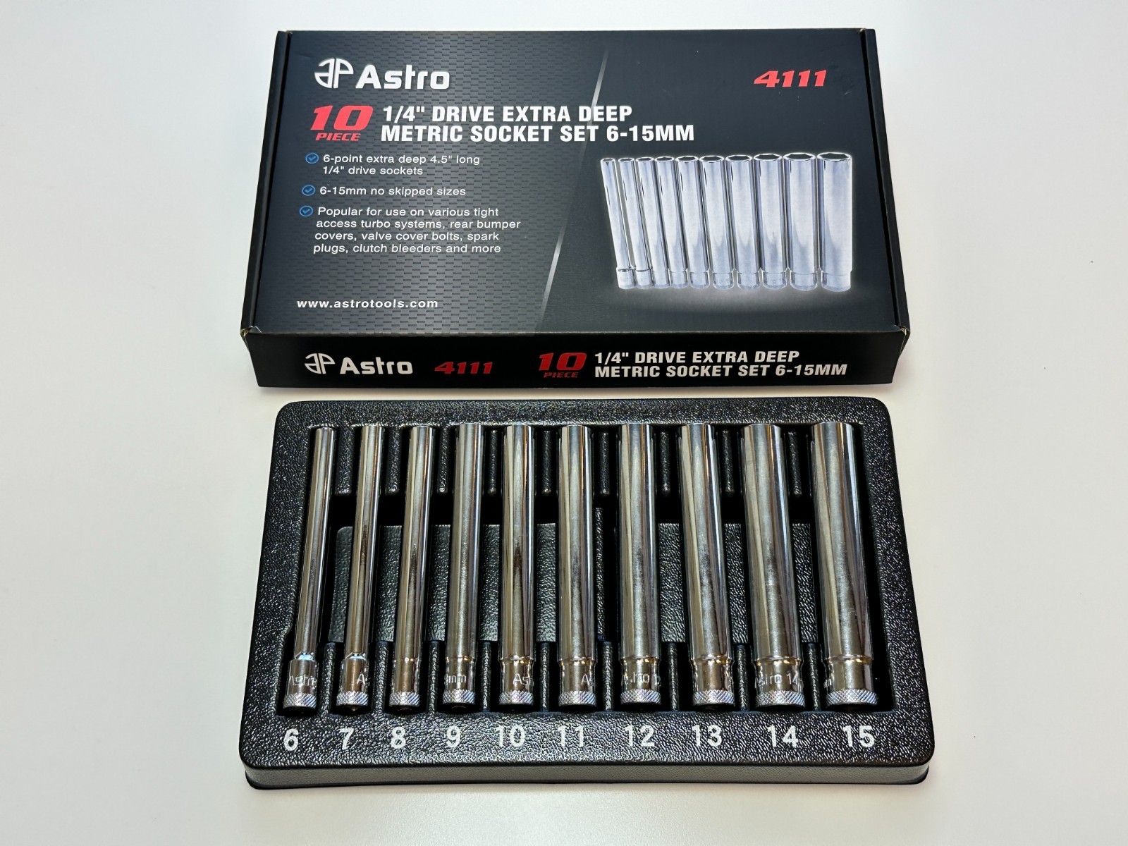 NEW ASTRO 10pc 4111 Extra Deep (4.5\ NEW ASTRO 10pc 4111 Extra Deep (4.5\