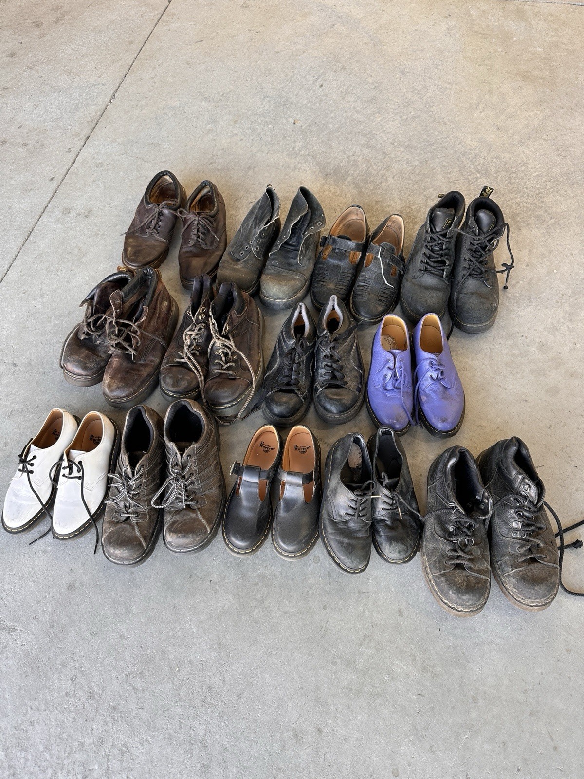 Lot Of 13 Doc Marten Dr Martens Boots Wholesale Resale Vintage Shoes Vtg Combat