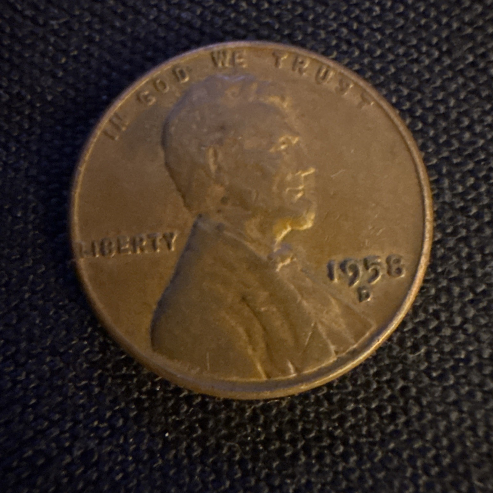 1958-D Wheat Penny w/lamination Error On Reverse 1958-D Wheat Penny w/lamination Error On Reverse