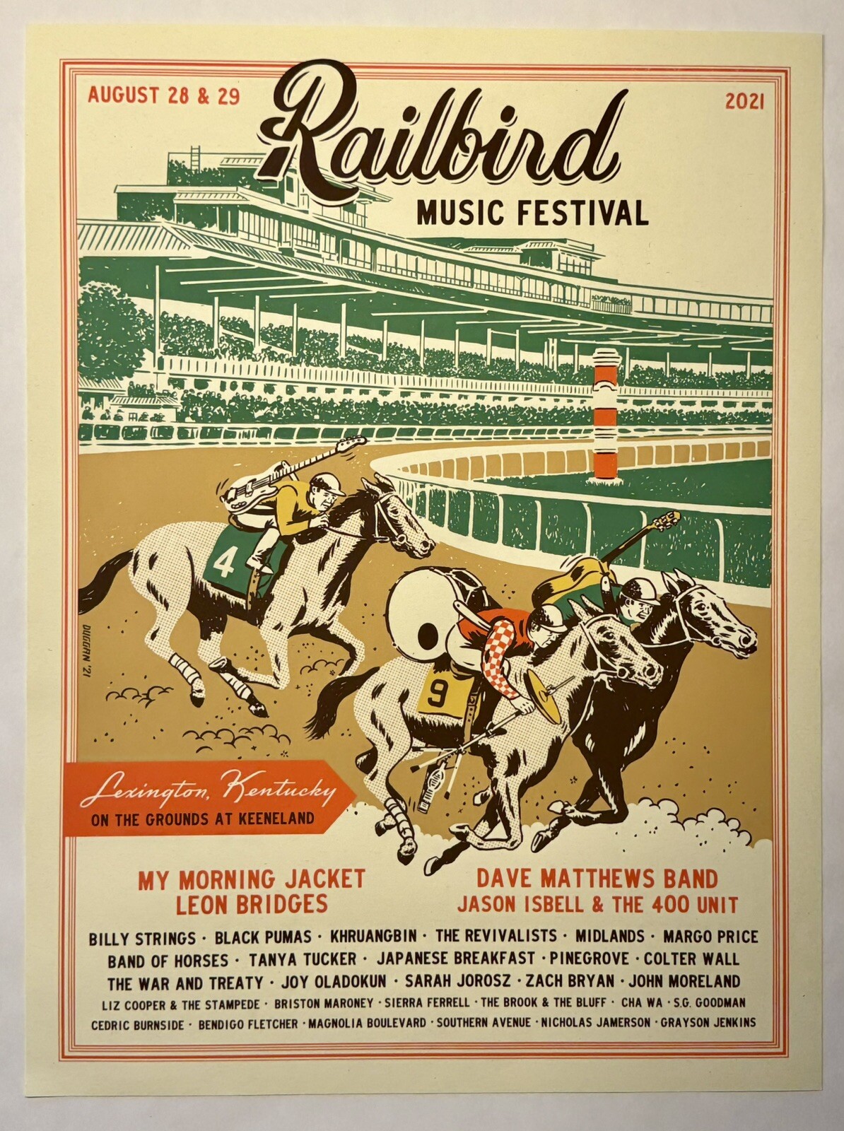 Official Railbird Festival 2021 Lexington KY - Billy Strings DMB etc + FREEBIES