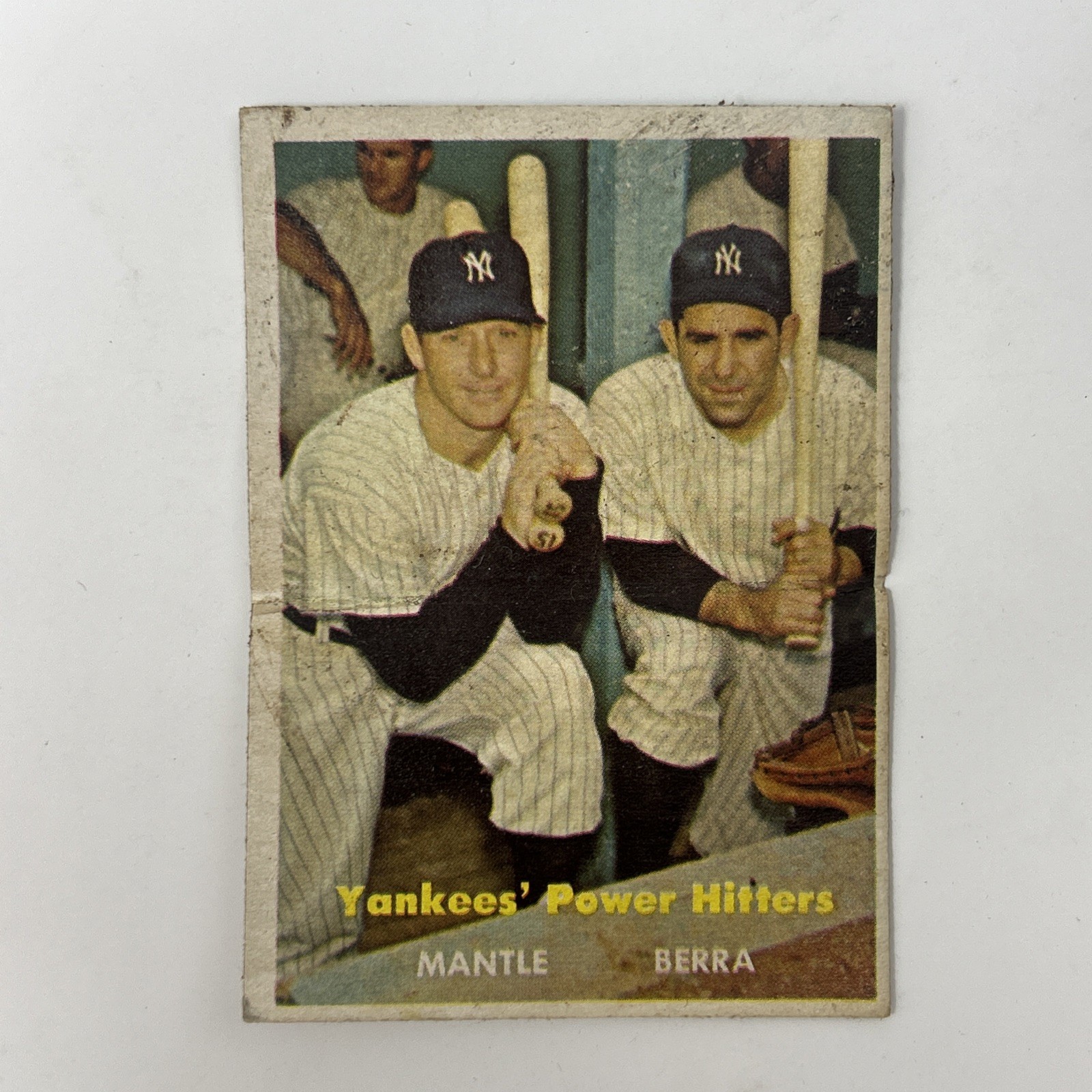 1957 Topps - Mickey Mantle, Yogi Berra #407