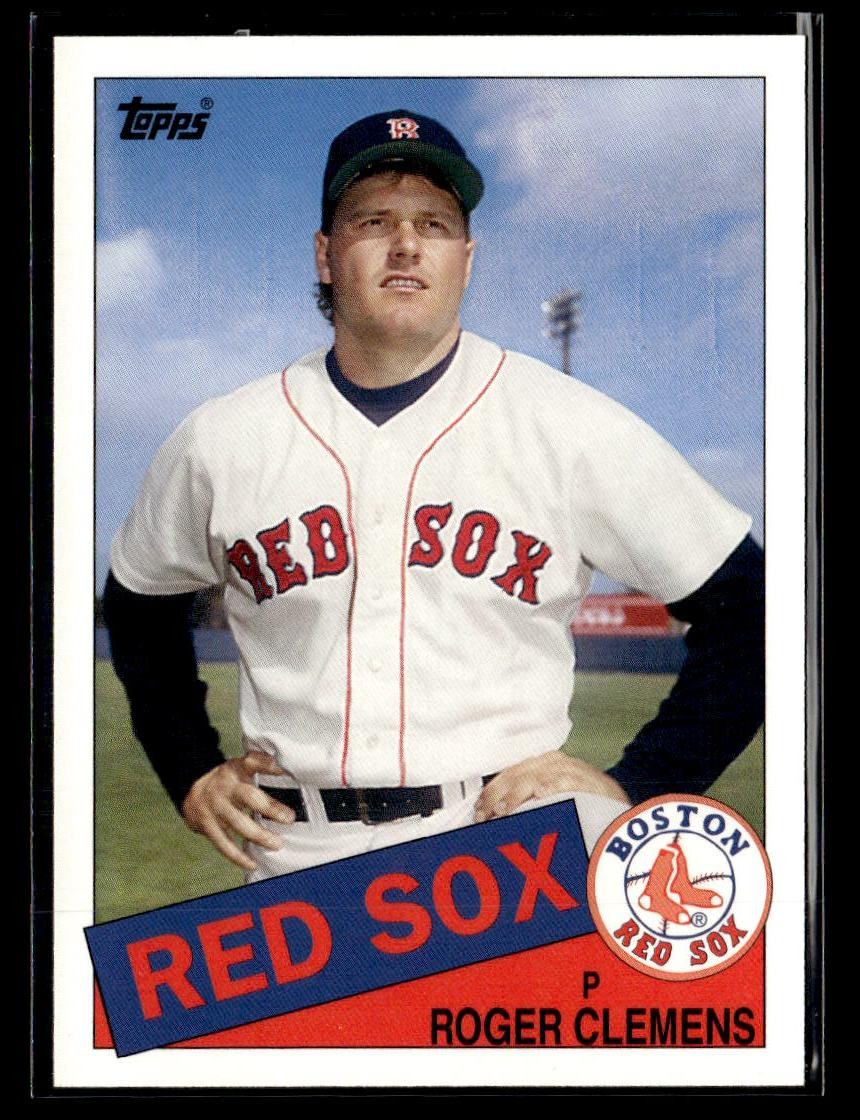 2006 Topps #3 Roger Clemens Rookie of the Week Card Boston Red Sox