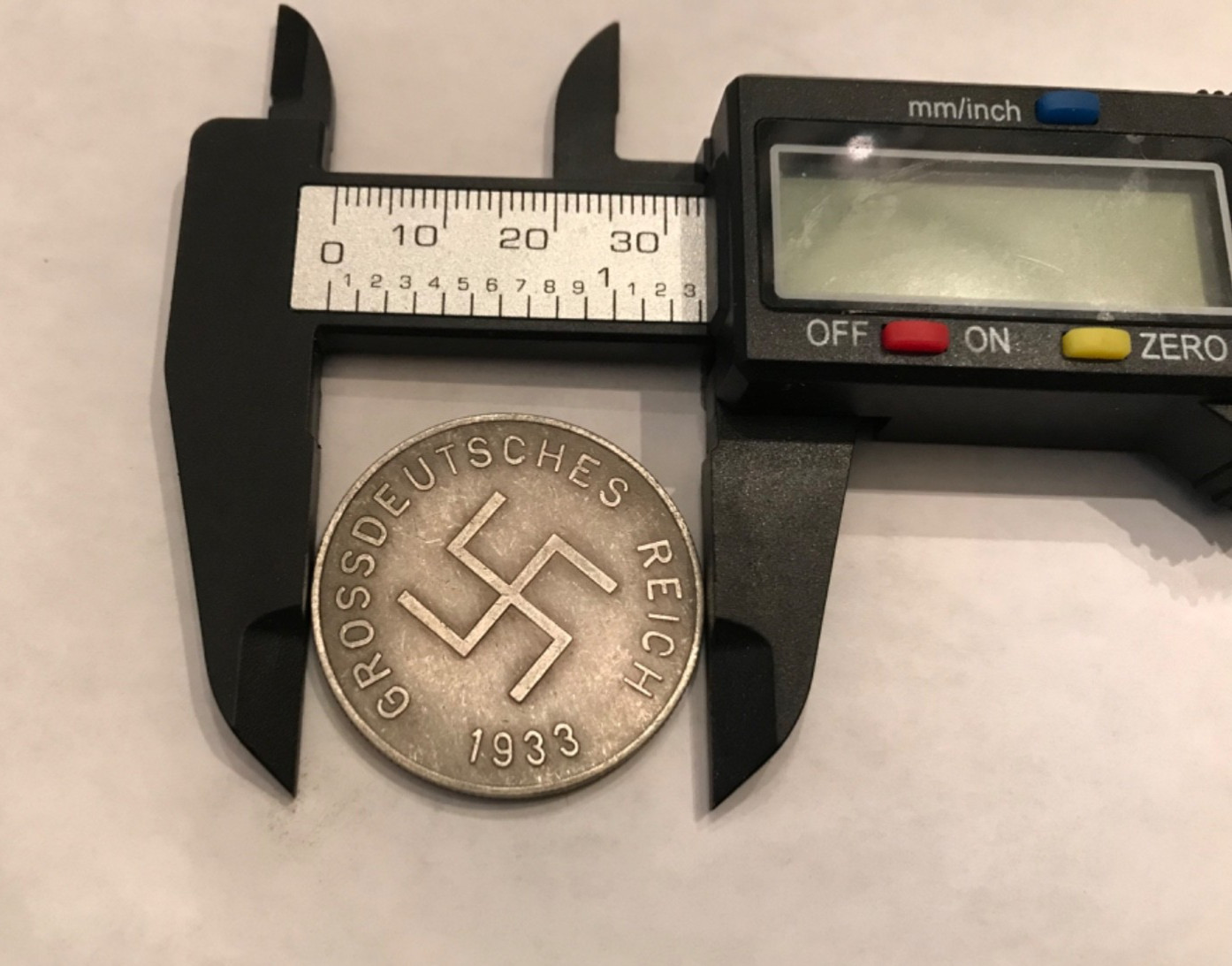 1933 Germany Grossdeutsches Reich GERMAN FUHRER WWII COMMEMORATIVE COIN