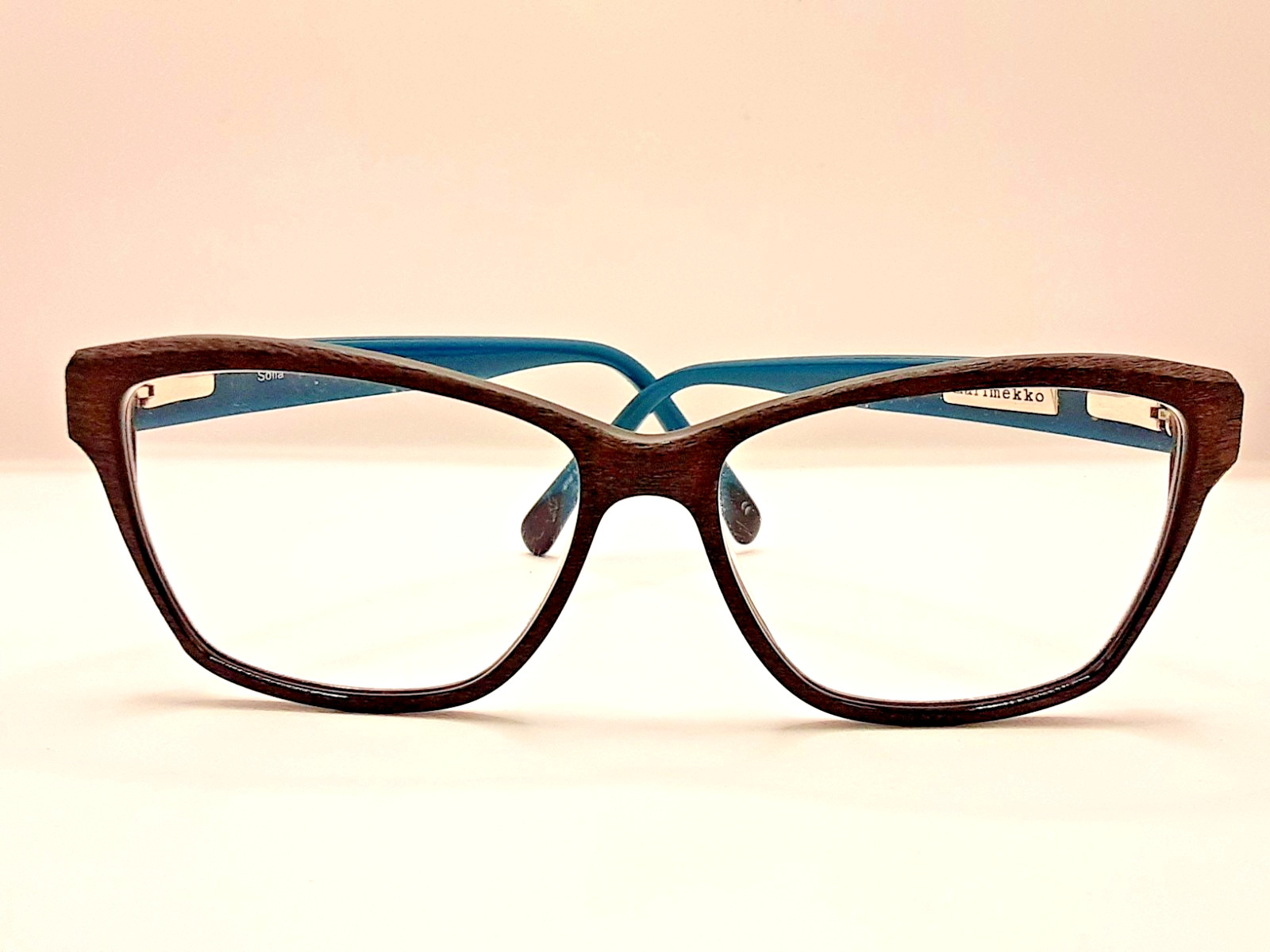 Marimekko Sofia MM1016 003 Black/Turquoise, Cat Eye, Frame Only 52-15-140 1/B10