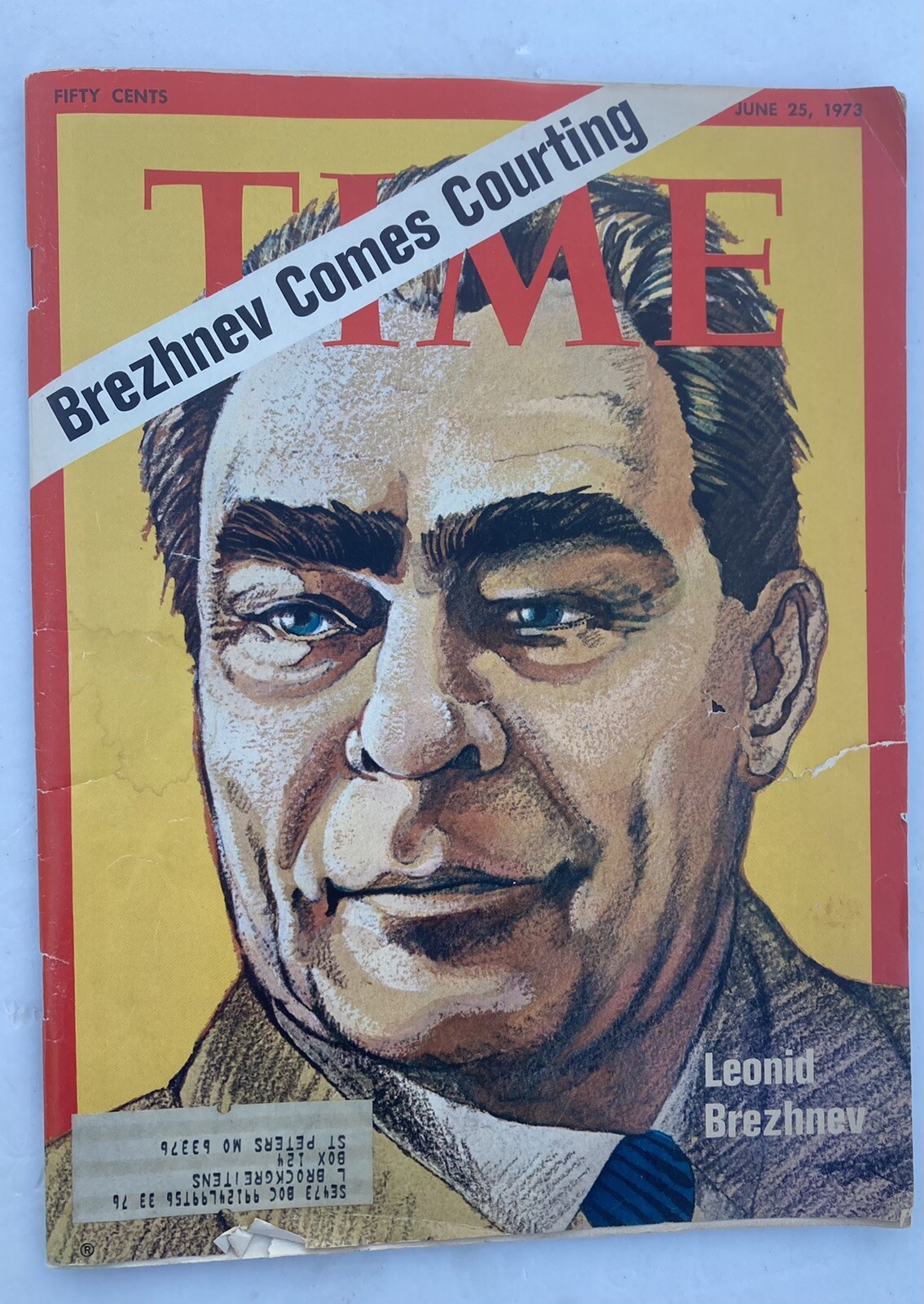 VTG Time Magazine June 25 1973 Leonid Brezhnev Comes Courting VTG Time Magazine June 25 1973 Leonid Brezhnev Comes Courting
