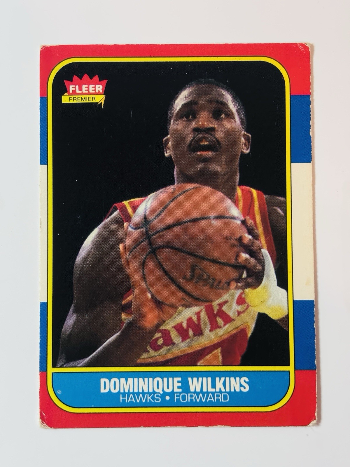 1986-87 Fleer Basketball Dominique Wilkins Rookie RC #121 Hawks 1986-87 Fleer Basketball Dominique Wilkins Rookie RC #121 Hawks