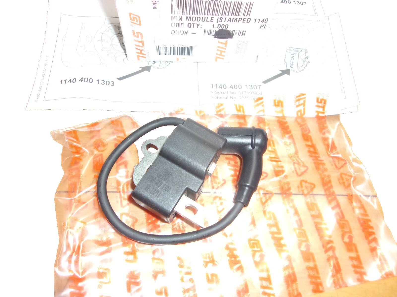 Stihl OEM Ignition Coil MS311 MS 391 1140-400-1307 1305 MS 311 391 #GM-B3B4