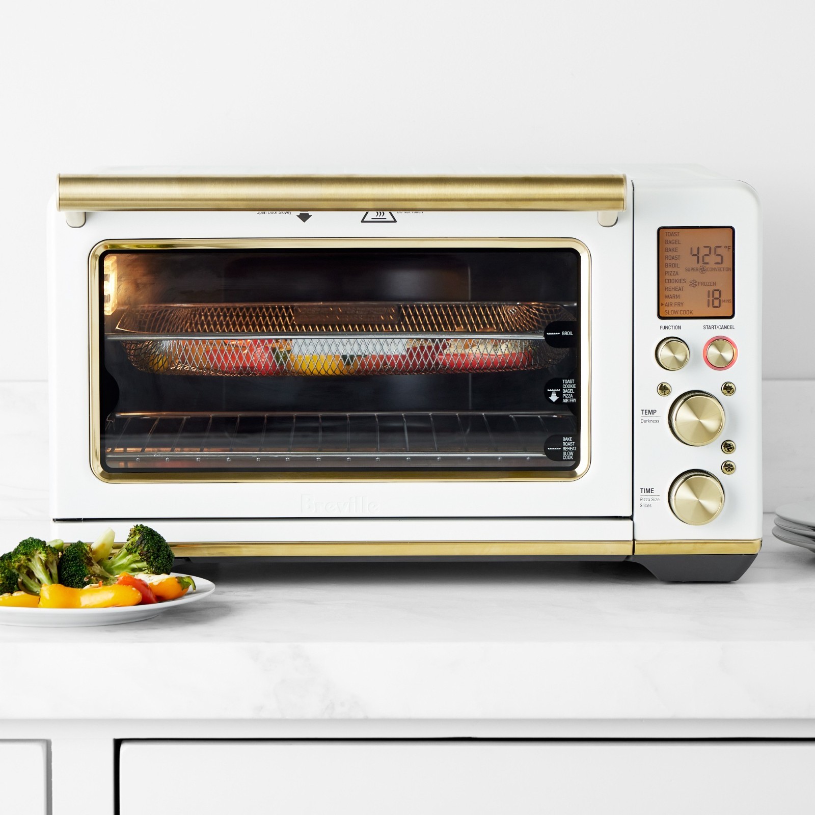 🔥Sale Breville Smart Oven Air Fryer, Stainless Steel & Brass, Auth - 4 Color⚡