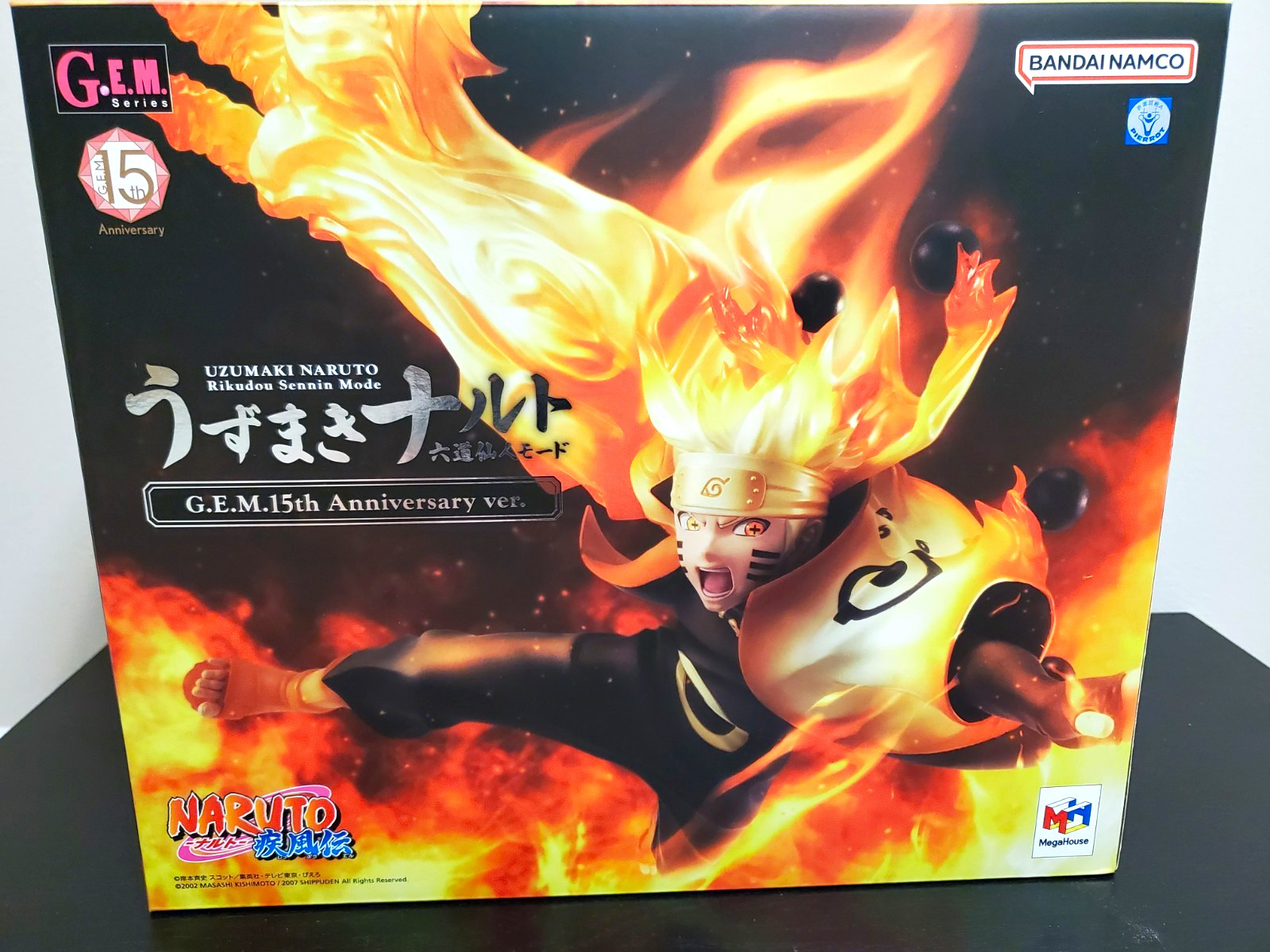 G.E.M. Series Megahouse Naruto Shippuden Naruto Six Paths 15th Anniversary Ver.