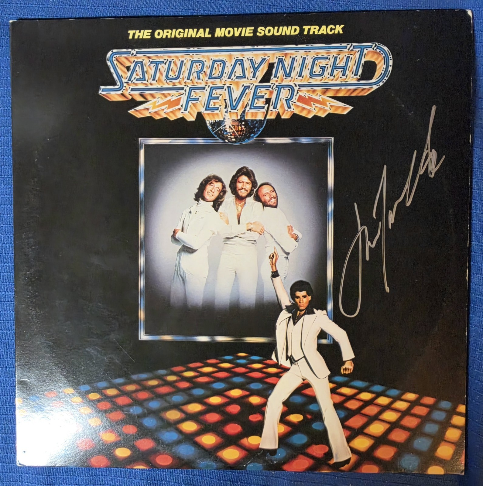 JOHN TRAVOLTA SIGNED Autographed SATURDAY NIGHT FEVER AUTOGRAPH BEE GEES 
