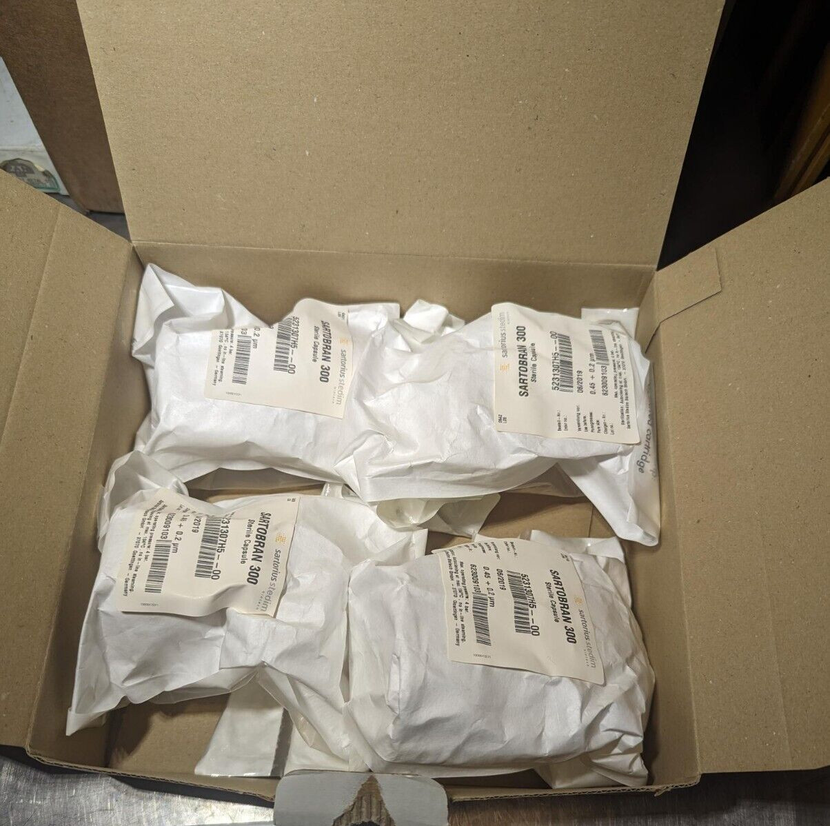 Sartorius 5231307H5--00--B Sartobran 300  Sterile Capsule 0.45 + 0.2µm (4 Caps)