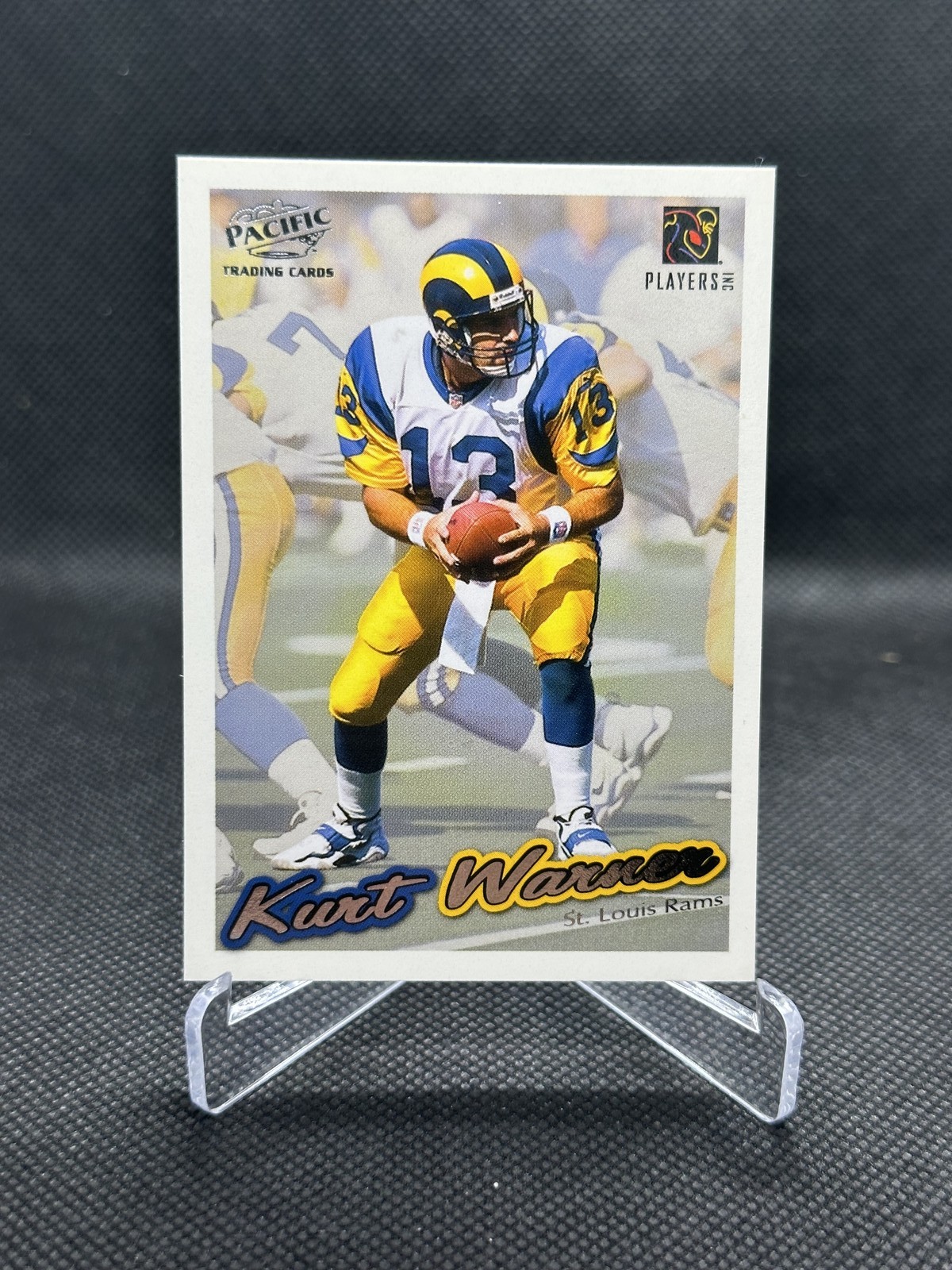 Kurt Warner 1999 Pacific Paramount Rookie RC #NNO HOF Rams Kurt Warner 1999 Pacific Paramount Rookie RC #NNO HOF Rams