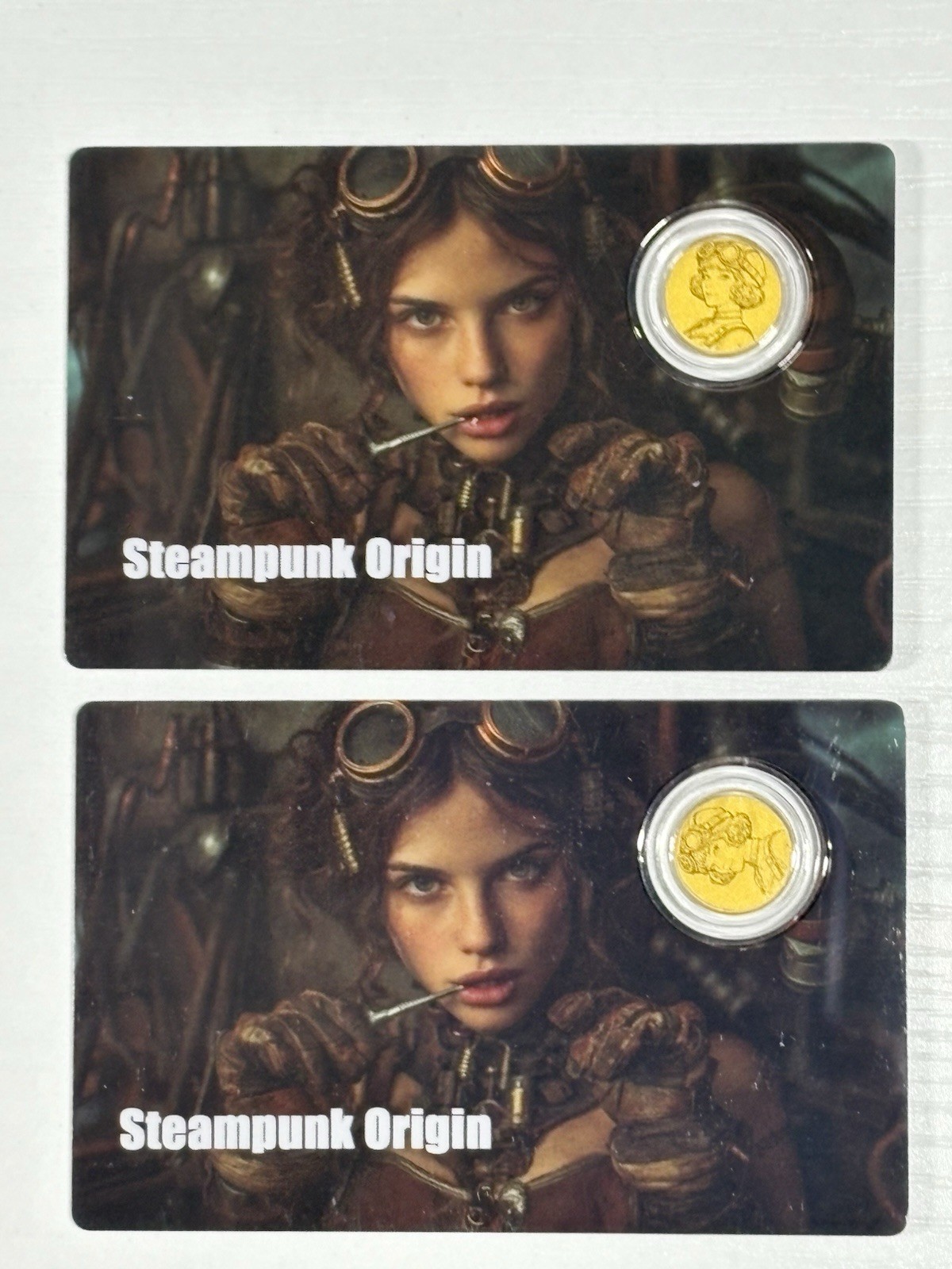 2 coins- 2026 Liberia Steampunk Origin 1/1000 oz .9999 Gold Coin