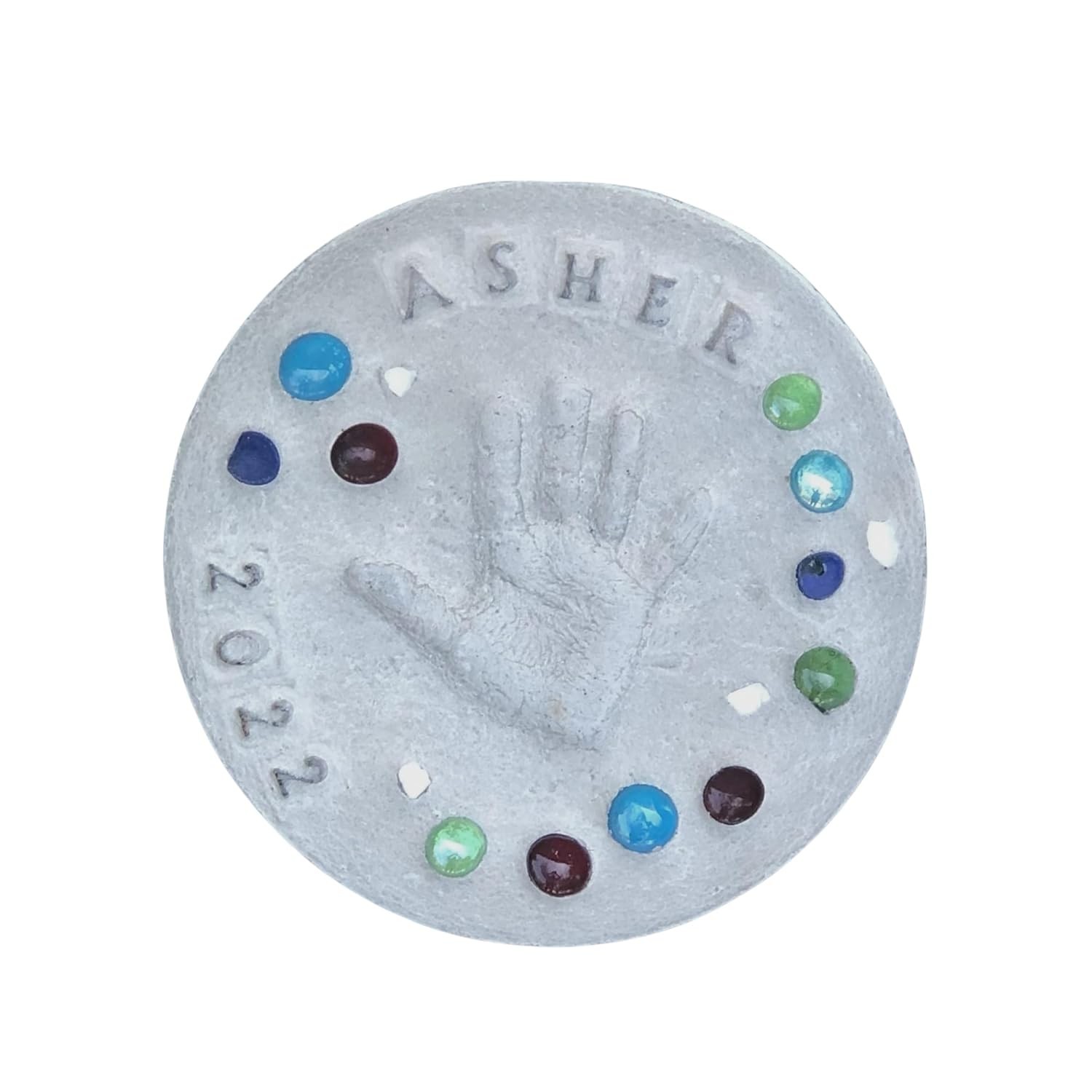 DIY Stepping Stone Kit 10 Inch Handprint Footprint Craft for Garden or Home
