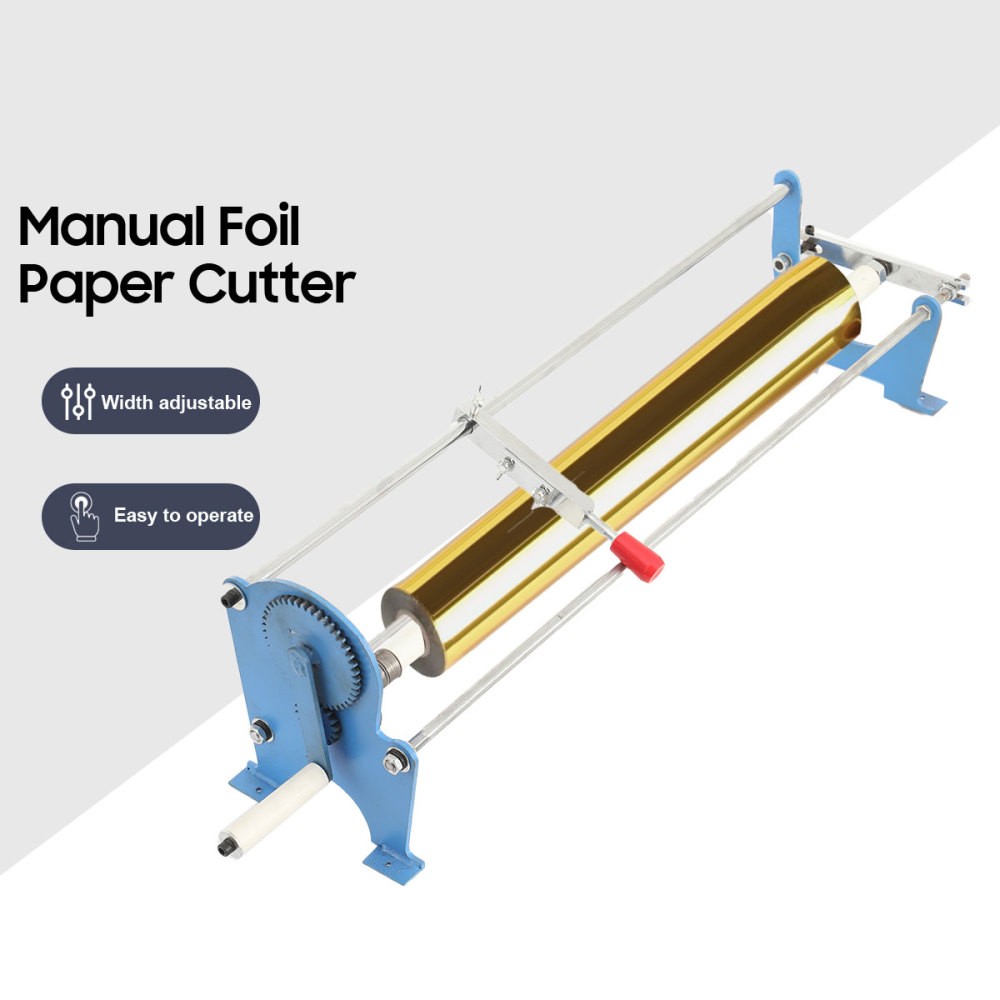 Hot Foil Paper Cutter Manual Slitter Hot Stamping Hand Cutting Machine 1in Core