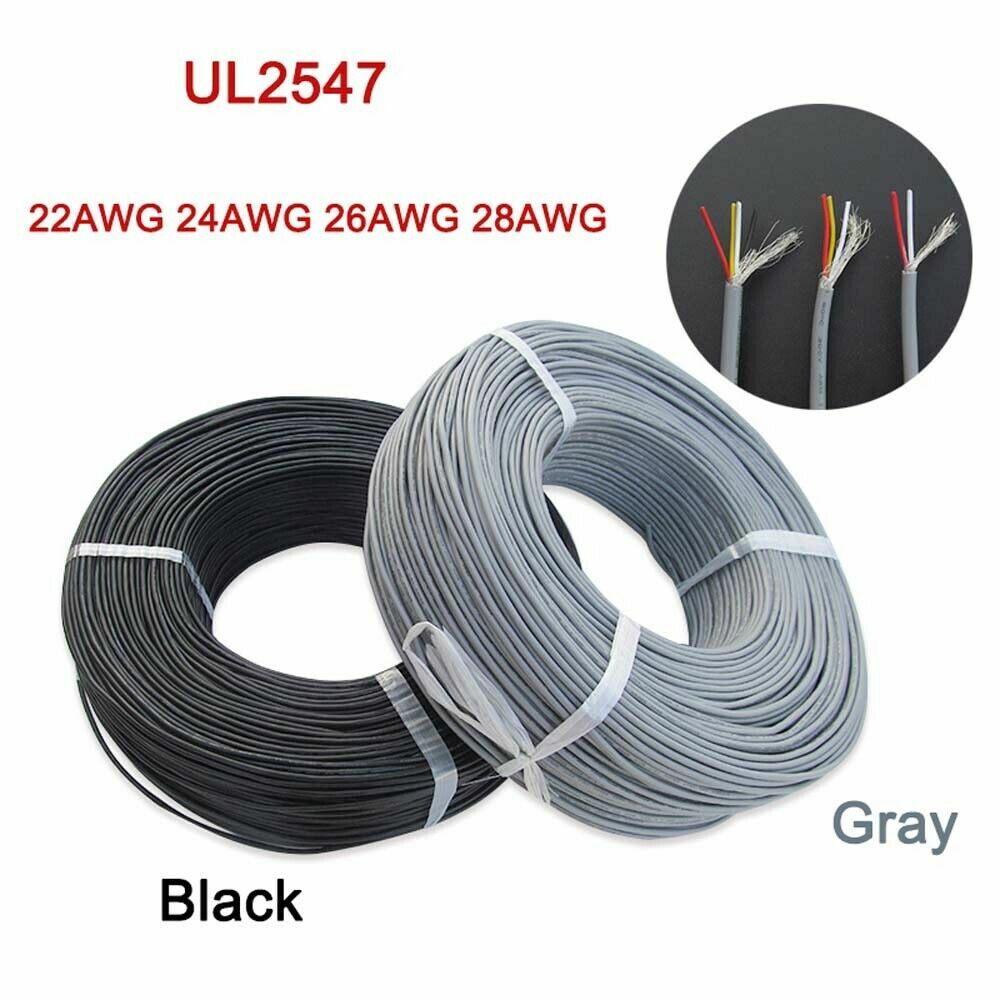 22/24/26/28AWG Multicore Shielded Cable Wire UL2547 Audio Signal Copper Wires