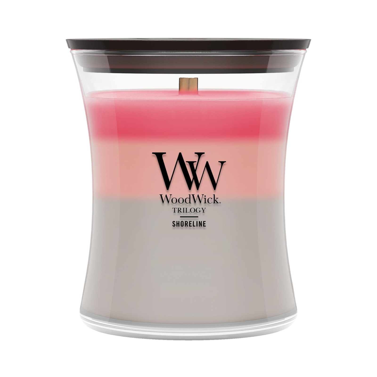 WoodWick Shoreline Trilogy Gifts for Women and Men, 9.7 oz Medium Hourglass T...