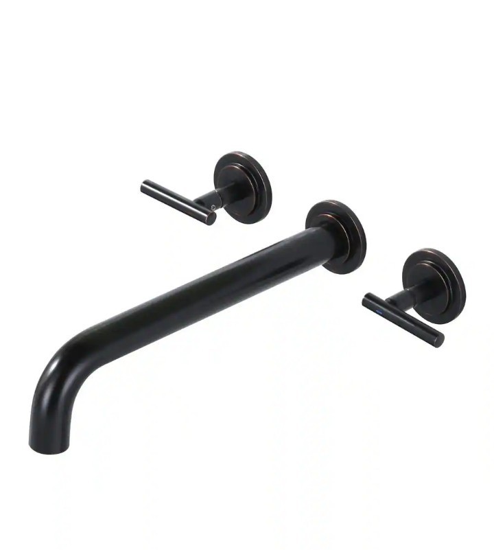 Wall Mount Tub Filler: Oil Rubbed Bronze Bathtub Faucet Long Spout Reach, Wall Mount Tub Filler: Oil Rubbed Bronze Bathtub Faucet Long Spout Reach,