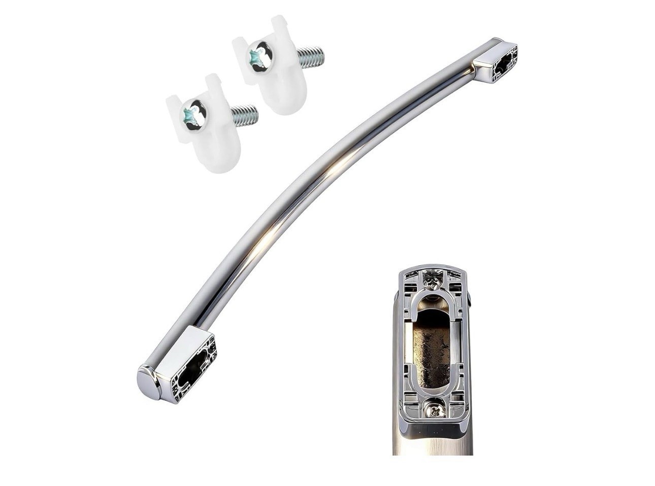 WR12X34310 Stainless Steel Freezer Door Handle - Replacement for GE Refrigera... WR12X34310 Stainless Steel Freezer Door Handle - Replacement for GE Refrigera...