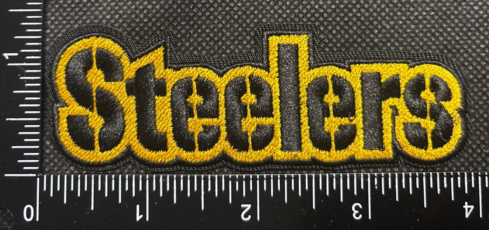PITTSBURGH STEELERS NFL FOOTBALL IRON ON EMBROIDERED PATCH SEE PHOTOS PITTSBURGH STEELERS NFL FOOTBALL IRON ON EMBROIDERED PATCH SEE PHOTOS