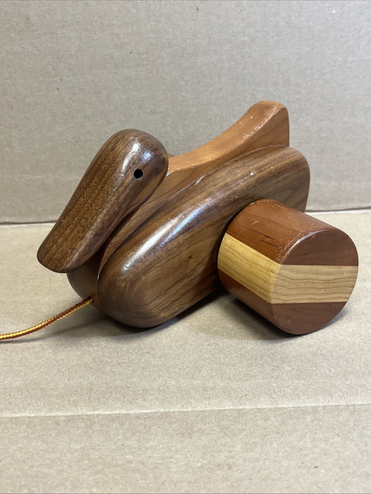 Vintage Wooden Waddleing Duck  Hand Made Classy High End Toy Rare Find