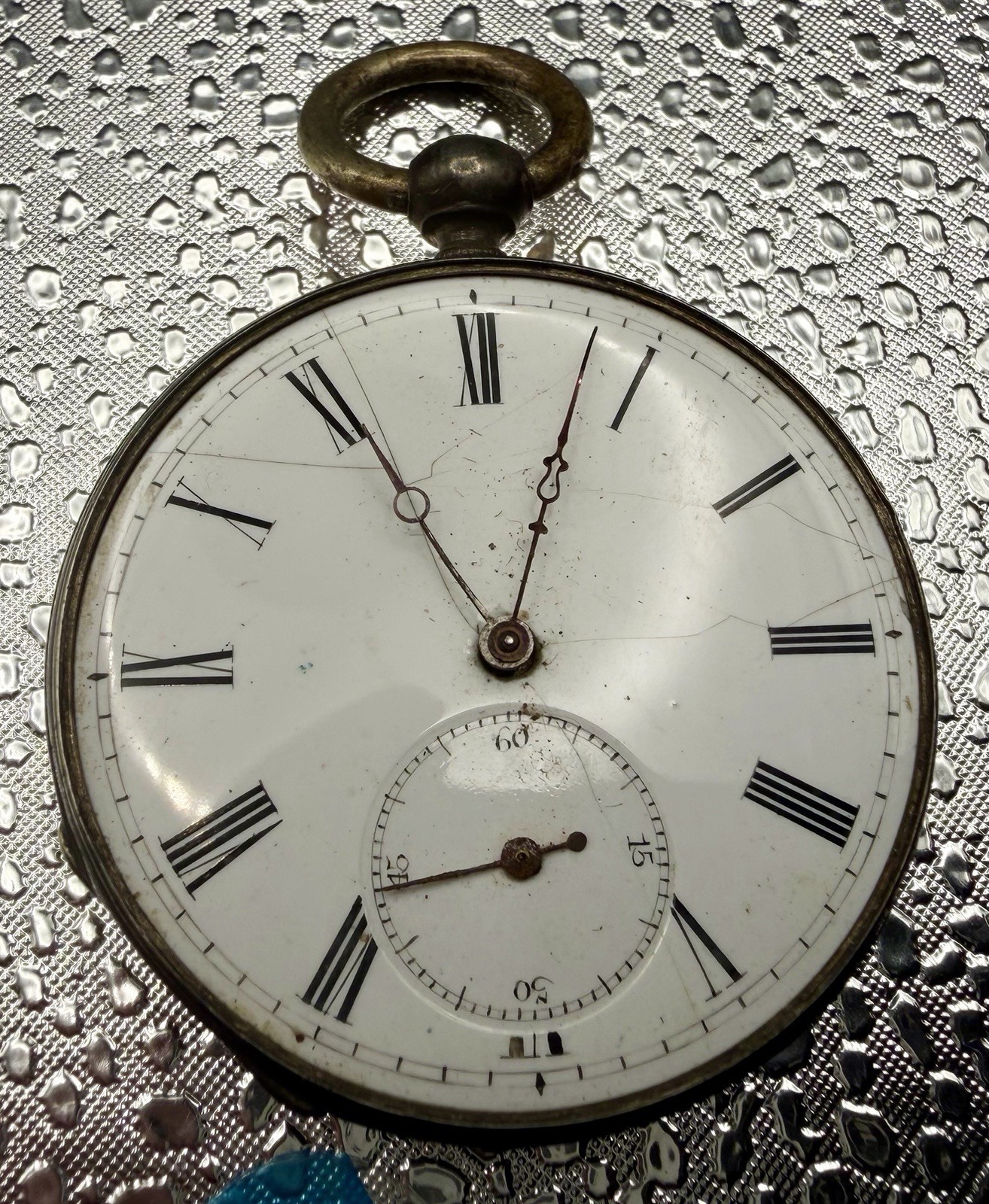 antique late 19th-century Swiss pocket watch  Skeletonize Man & Woman REPAIR