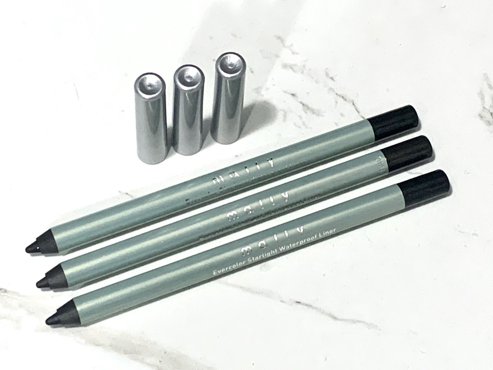 3X Mally Evercolor Starlight Eyeliner Black Velvet, Midnight Affair, Golden Dusk
