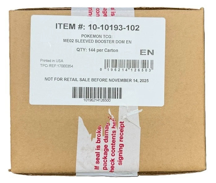 sale Pokemon ME02 Phantasmal Flames Factory Sealed Sleeved booster 144 Pack Case
