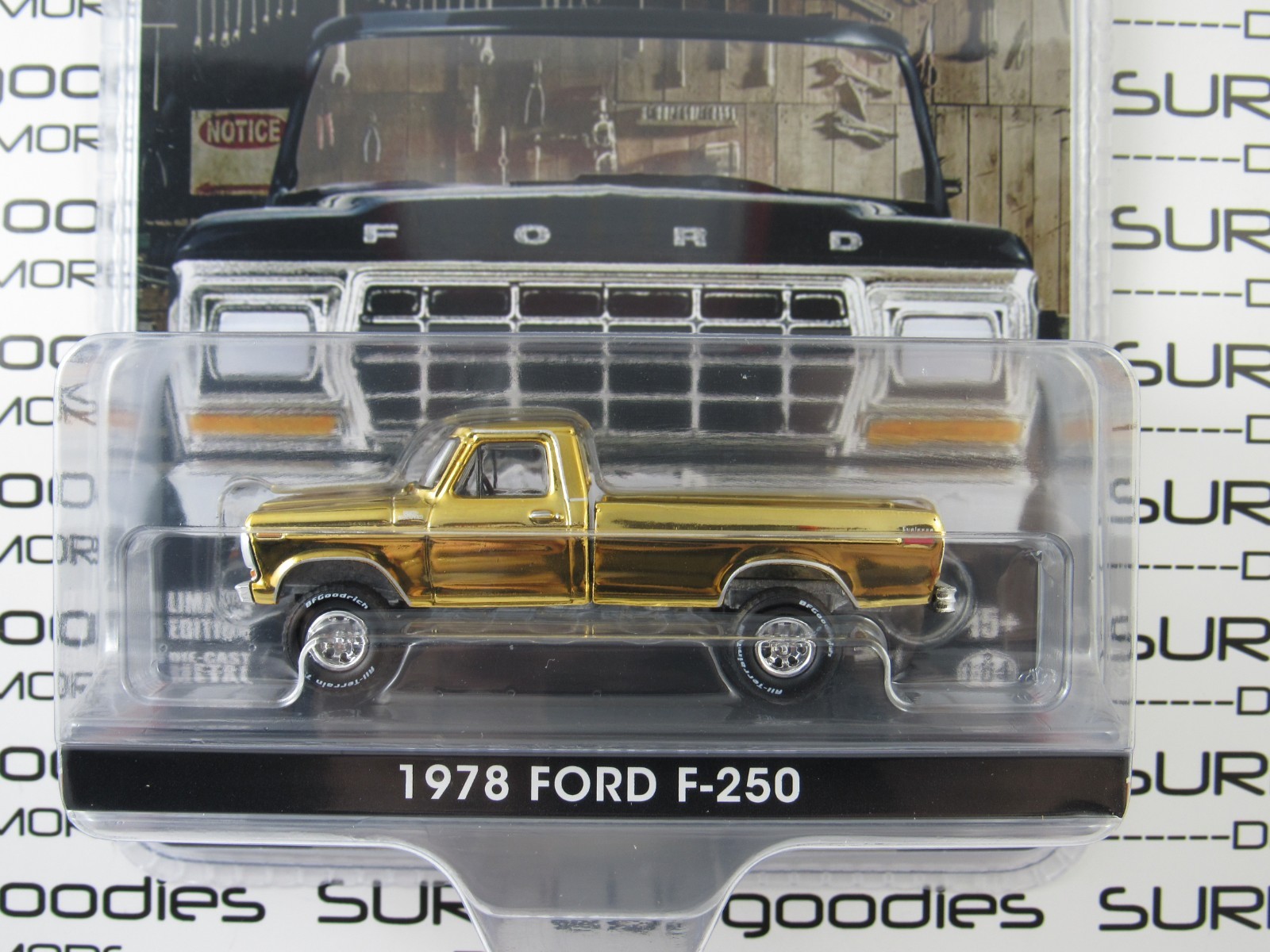 2026 Greenlight 1:64 Exclusive: 1978 FORD F-250 F250 GOLD Chrome Machine CHASE