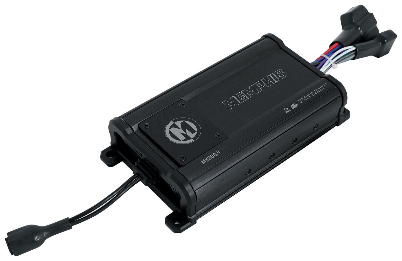 NEW Memphis Audio MX800.4 Compact 4-Channel Car Audio Amplifier. 125W RMS x 4 NEW Memphis Audio MX800.4 Compact 4-Channel Car Audio Amplifier. 125W RMS x 4