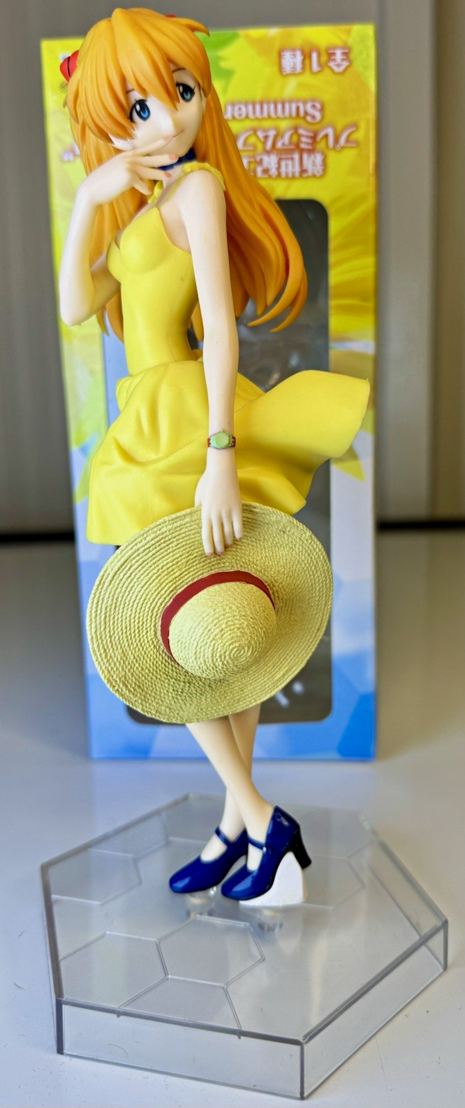 SEGA Evangelion Asuka Langley Soryu Summer Dress Ver Premium Figure w/ Box 9.4”