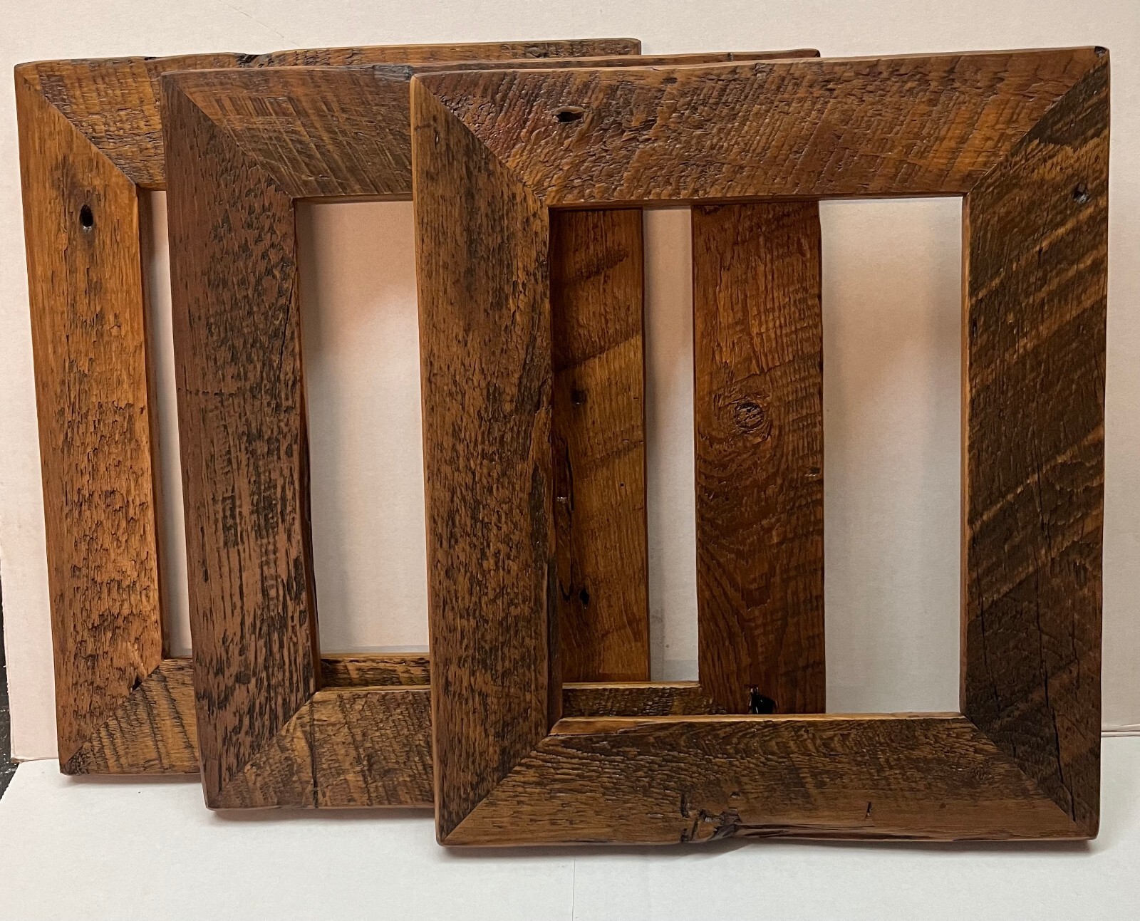 3 reclaimed wood 8x10 picture frames 3 reclaimed wood 8x10 picture frames