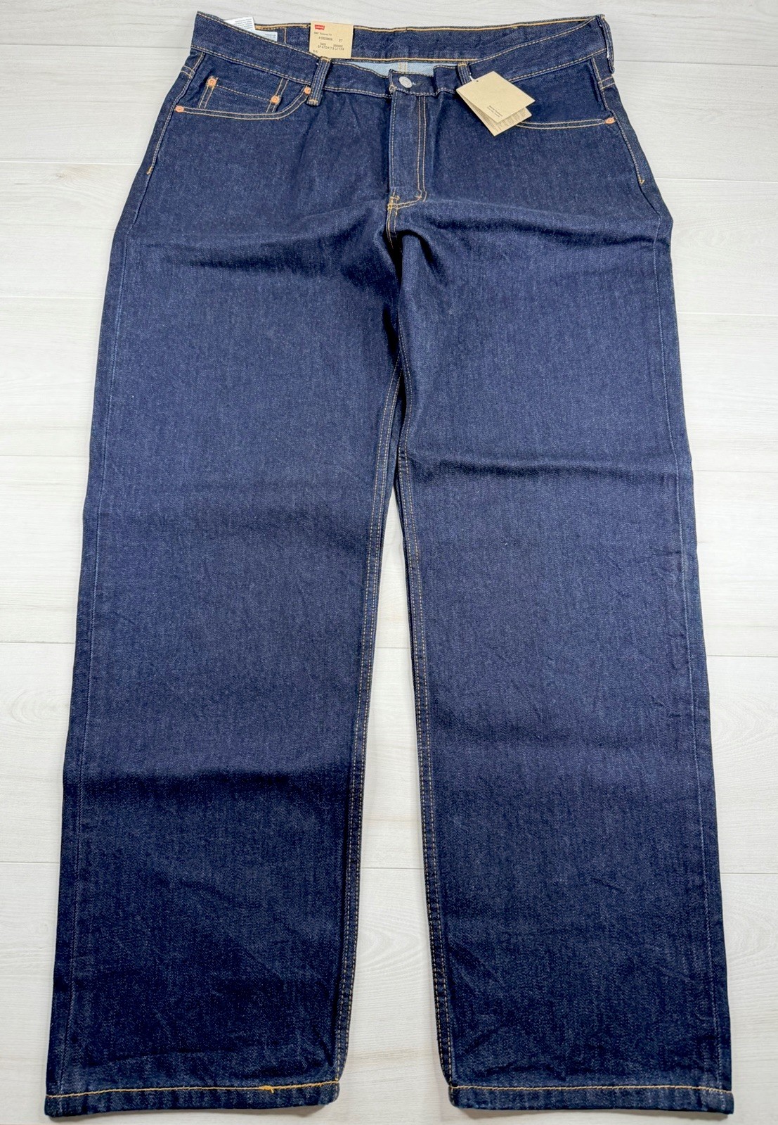Levis 550 Jeans Jeans Dark Wash Denim Relaxed Fit Tapered Cotton Mens 38x32 NWT