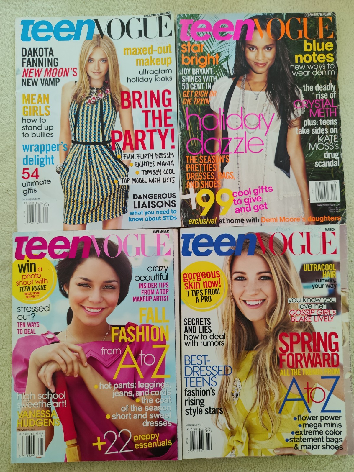 Magazines Teen Vogue USA Lot X 4 Years 2006/08/10 Magazines Teen Vogue USA Lot X 4 Years 2006/08/10
