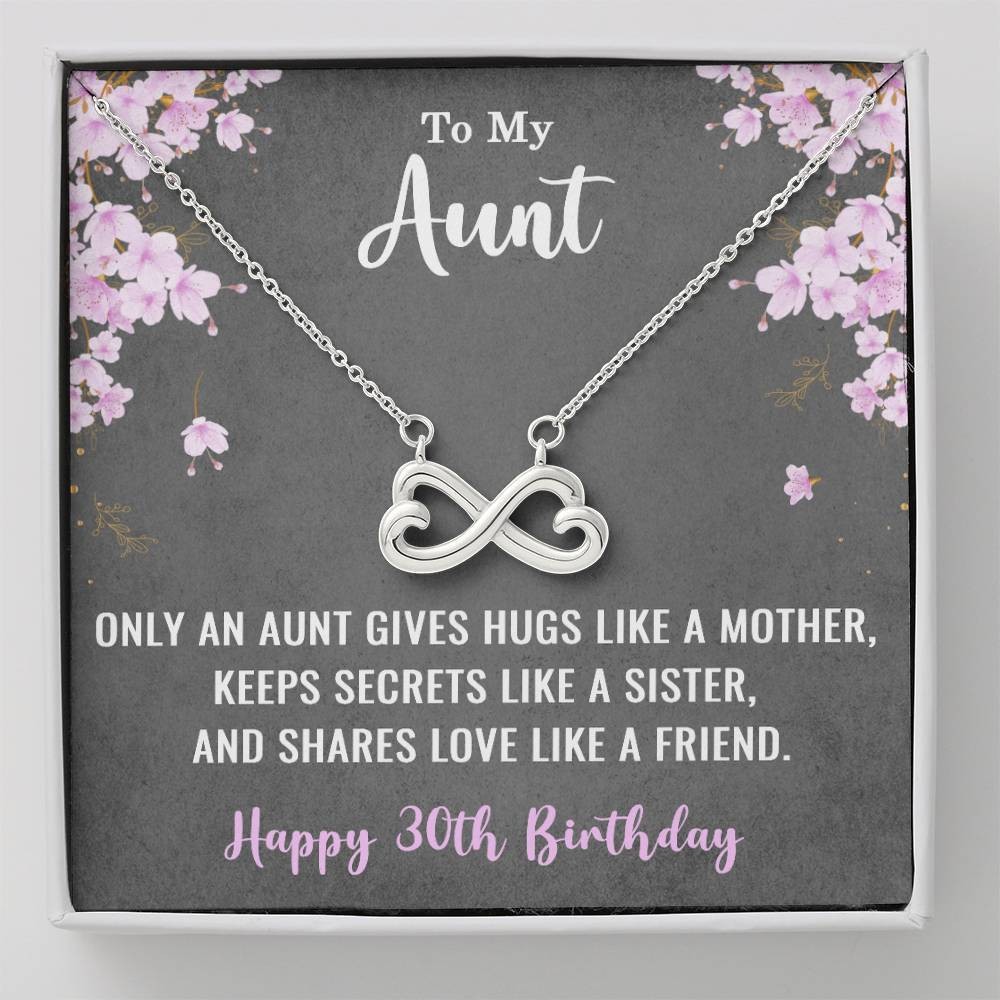 To My Aunt Necklace for Her 30th Birthday 30 Years Old Birthday
