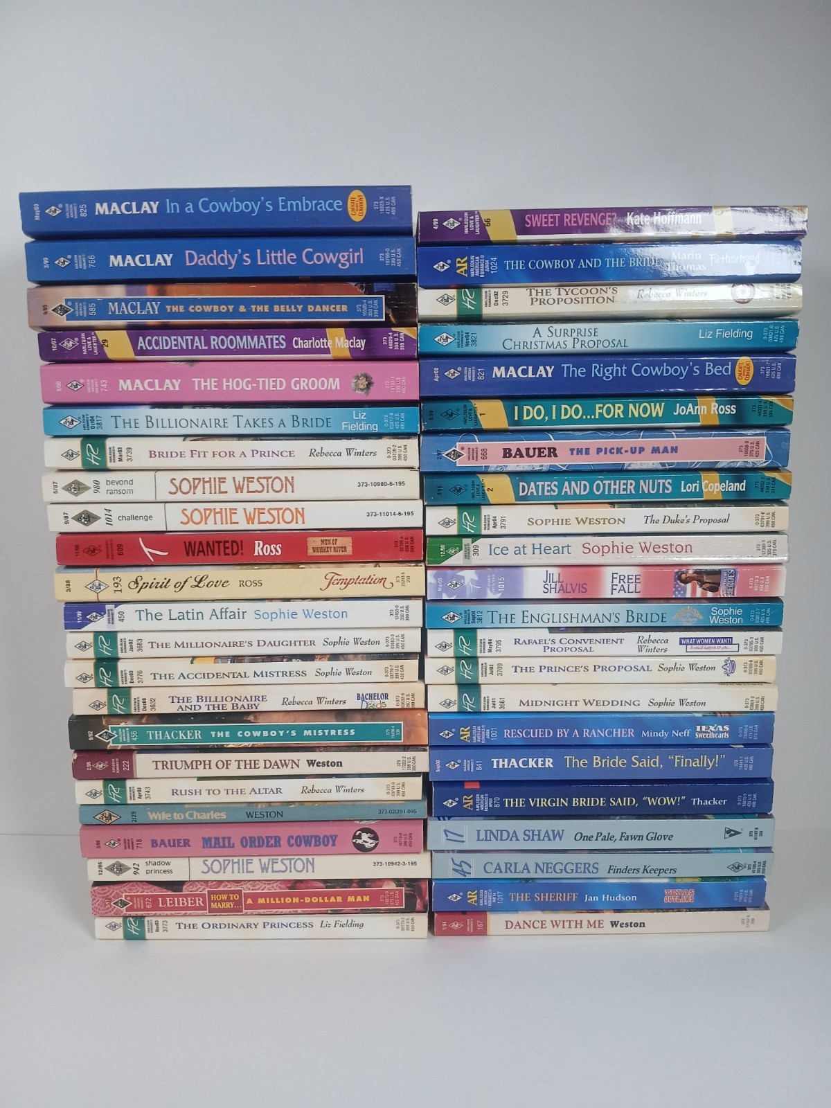 Lot of 45 Harlequin Silhouette Romance Books Western Contemporary Paperbacks... Lot of 45 Harlequin Silhouette Romance Books Western Contemporary Paperbacks...
