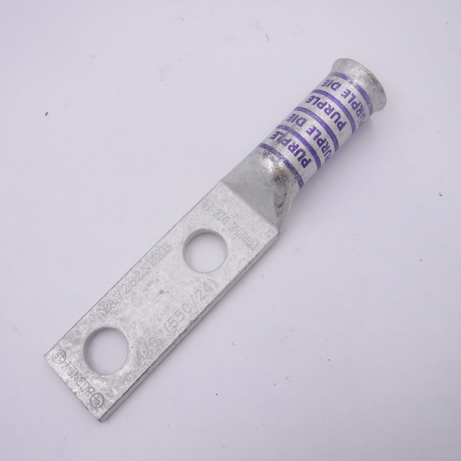 Burndy YAV282NFXB Copper Compression Lug 2-Hole 1/2\