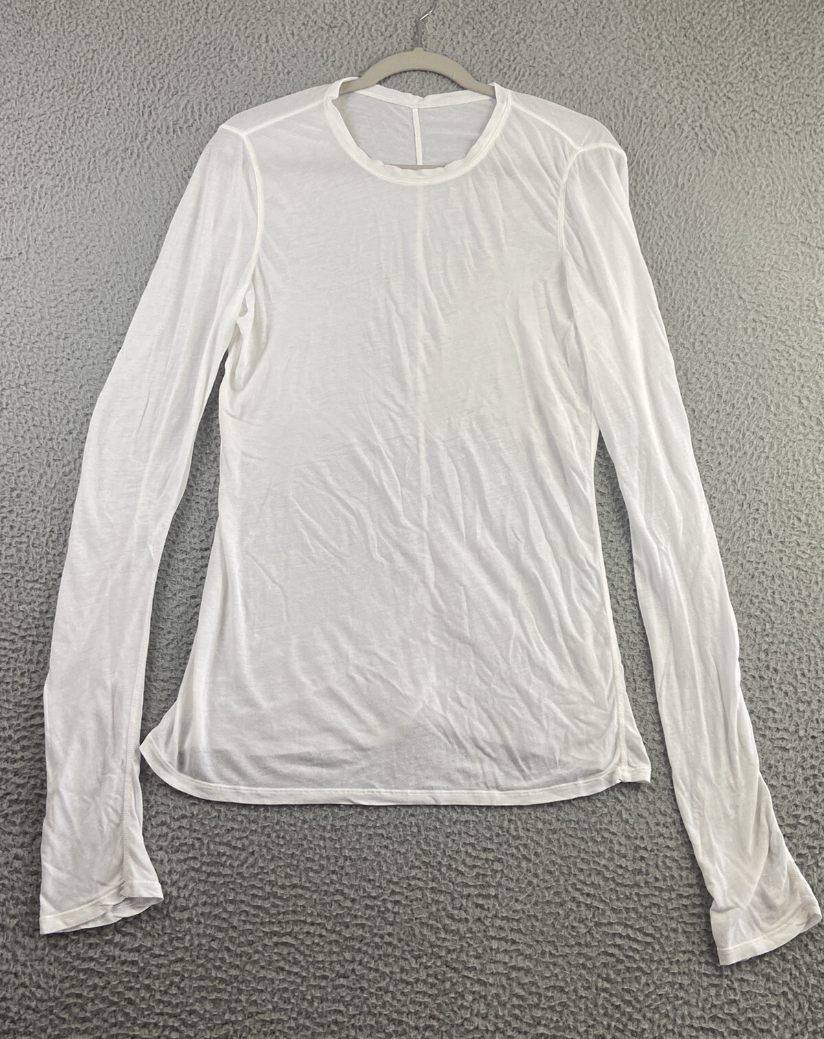 Lululemon Long Sleeve Light Pullover Top Running Activewear White Bust 38/40/42