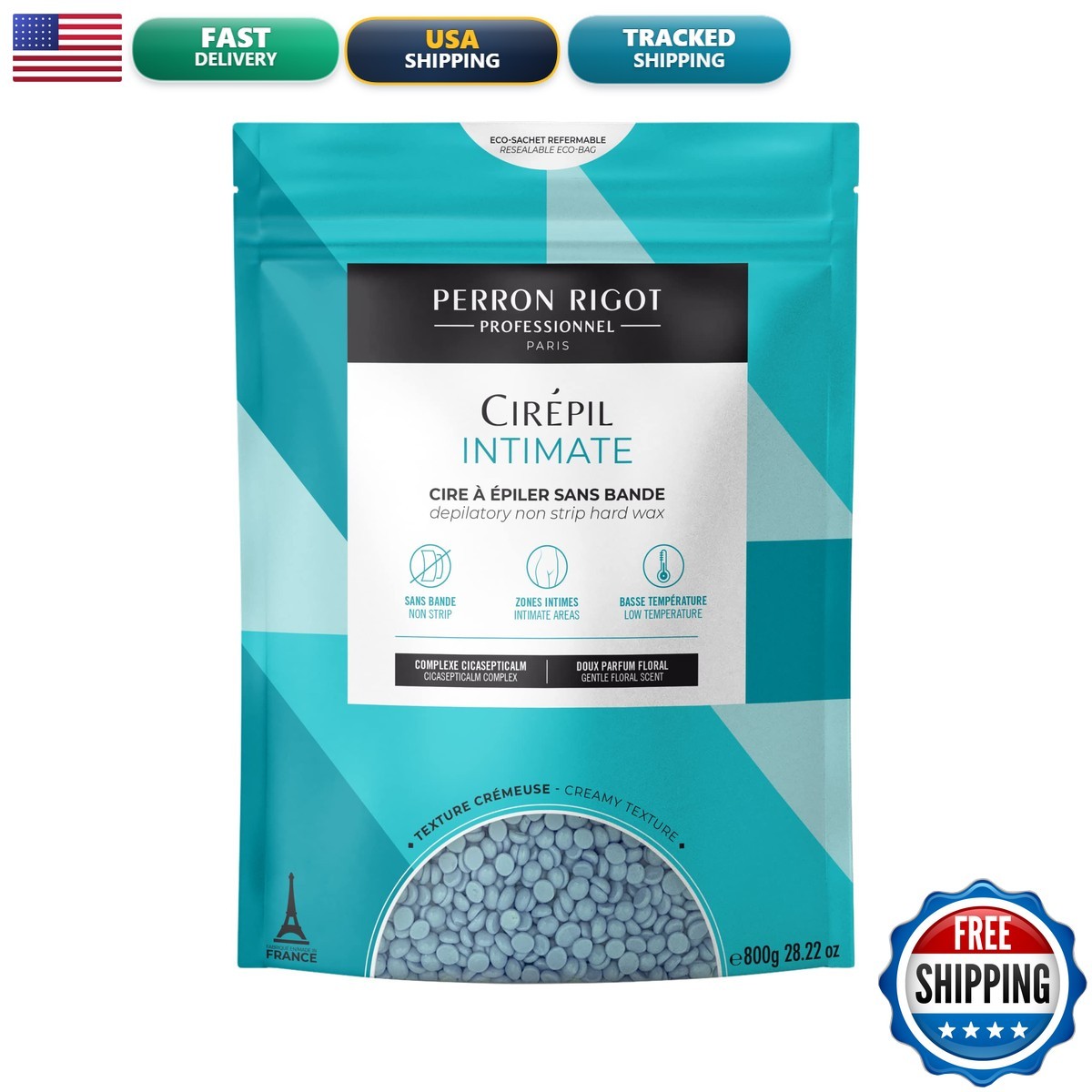 Cirepil Intimate Hard Wax Beads 800g/28.22oz Bag - Cicasepticalm Coconut Oil