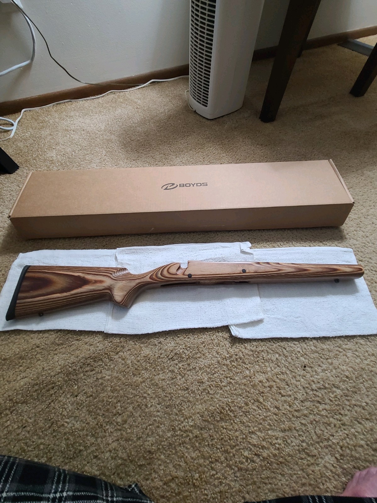 Ruger M77 Stock, Long Action, RH, Tang Safety, Wood Laminated Stock. Ruger M77 Stock, Long Action, RH, Tang Safety, Wood Laminated Stock.