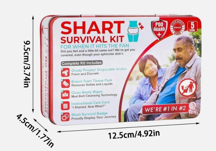 Shart Survival Kit Ultimate Poop Prank Gag Gift Set New