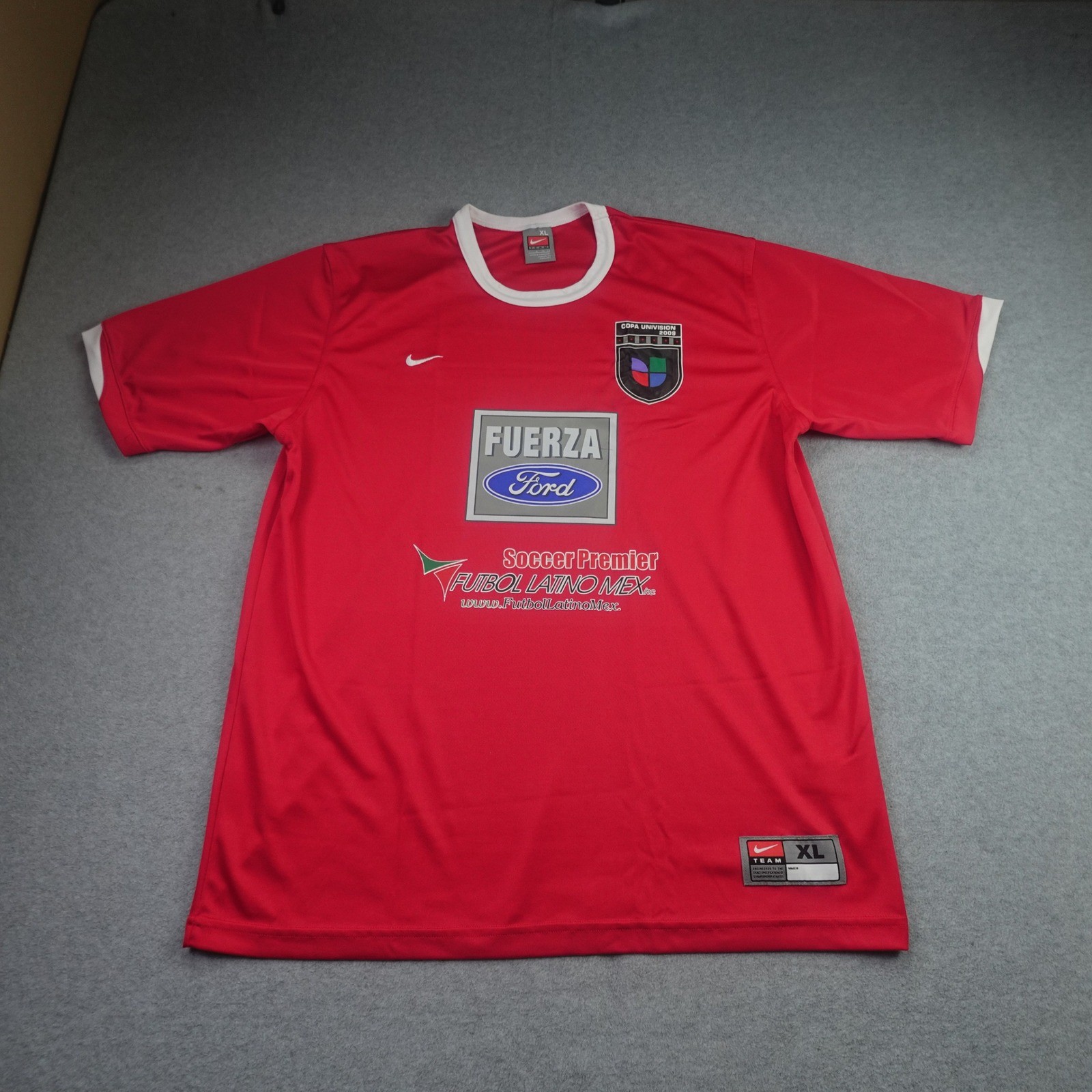 Nike Team Shirt Mens XL Red Copa Univision 2009 Soccer Jersey Athletic