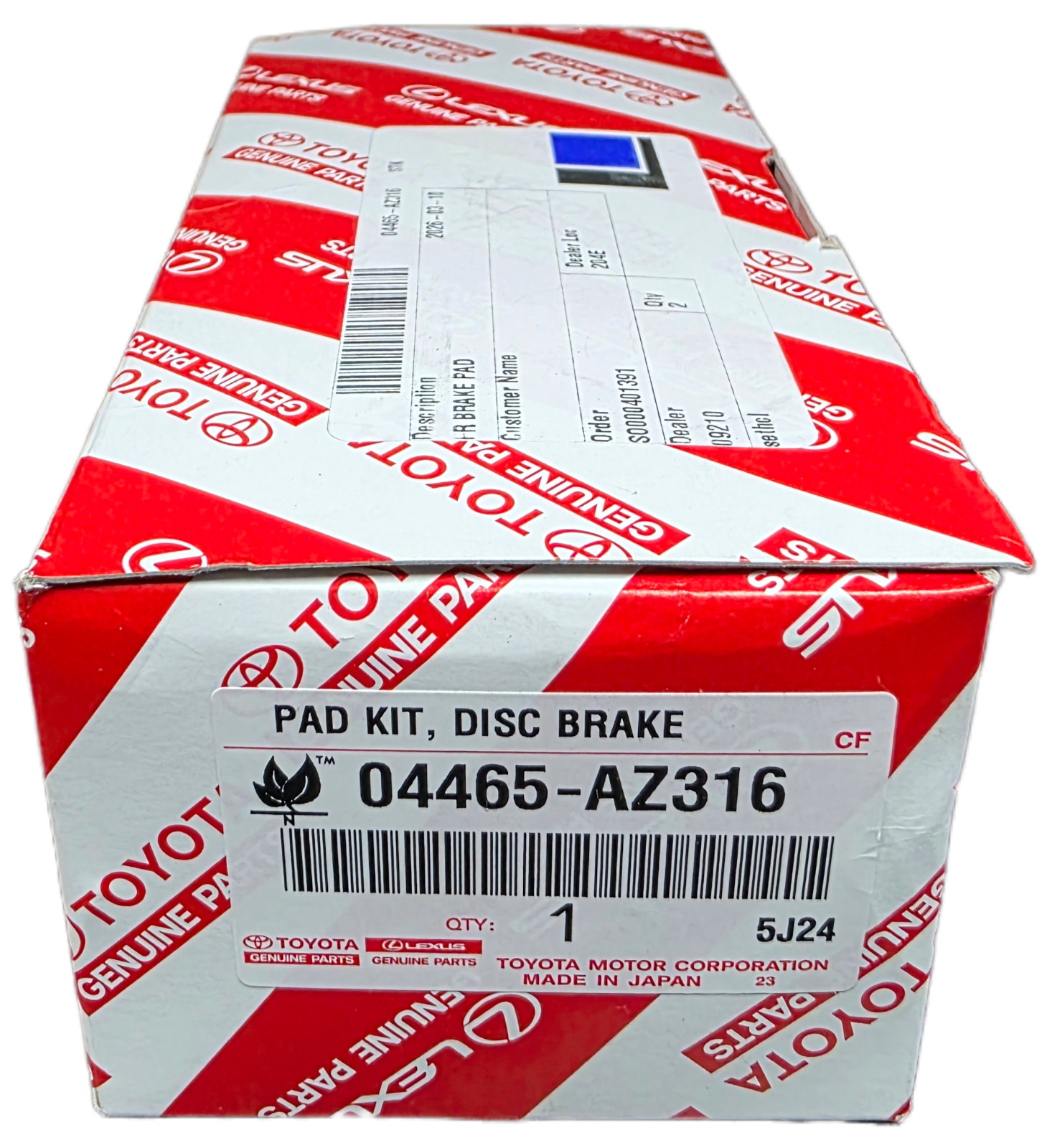 TOYOTA GENUINE 2012-2018 CAMRY OEM FRONT & REAR BRAKE ROTORS TCMC PADS & SHIMS